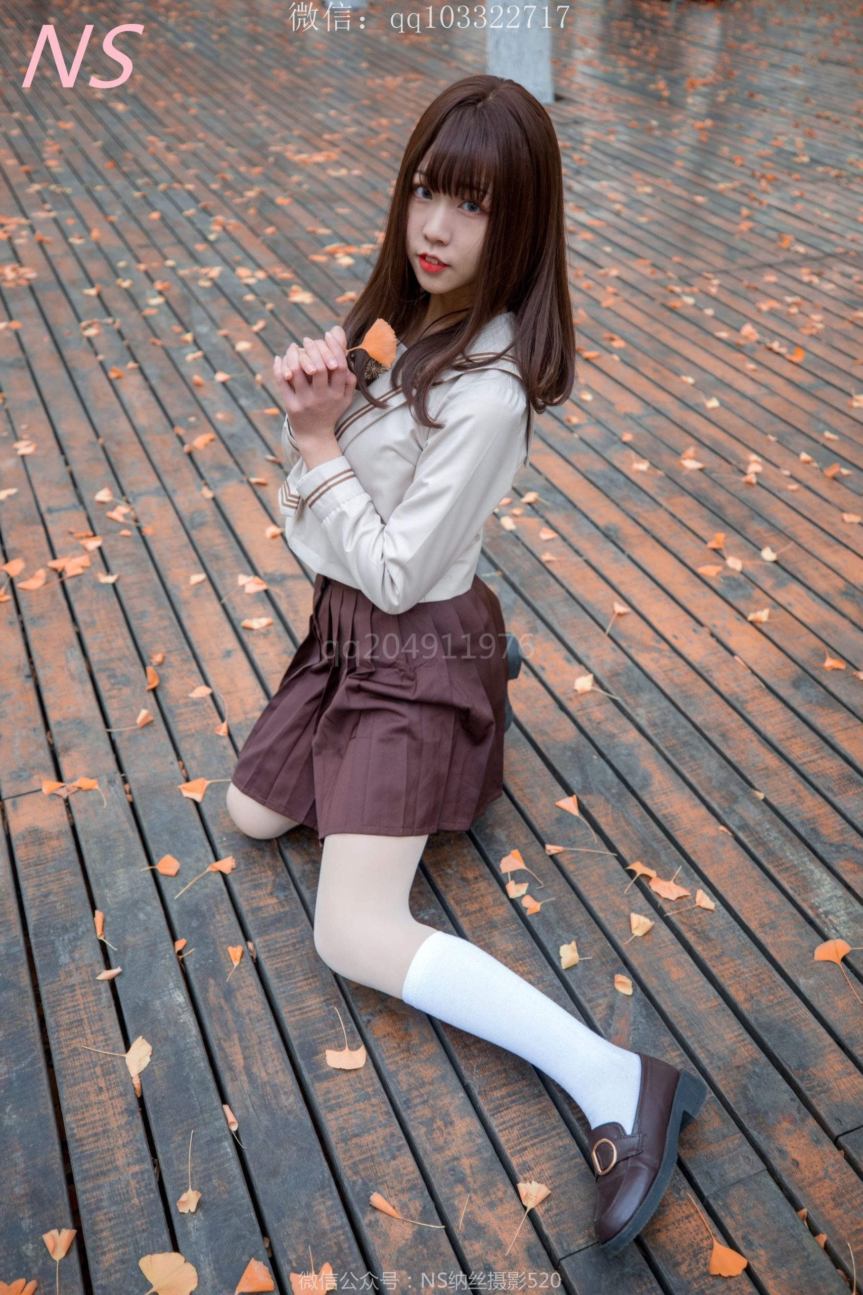 The Girl of Maple "The Cute Maple with White Silk and Pork Silk" [Nasi Photography]