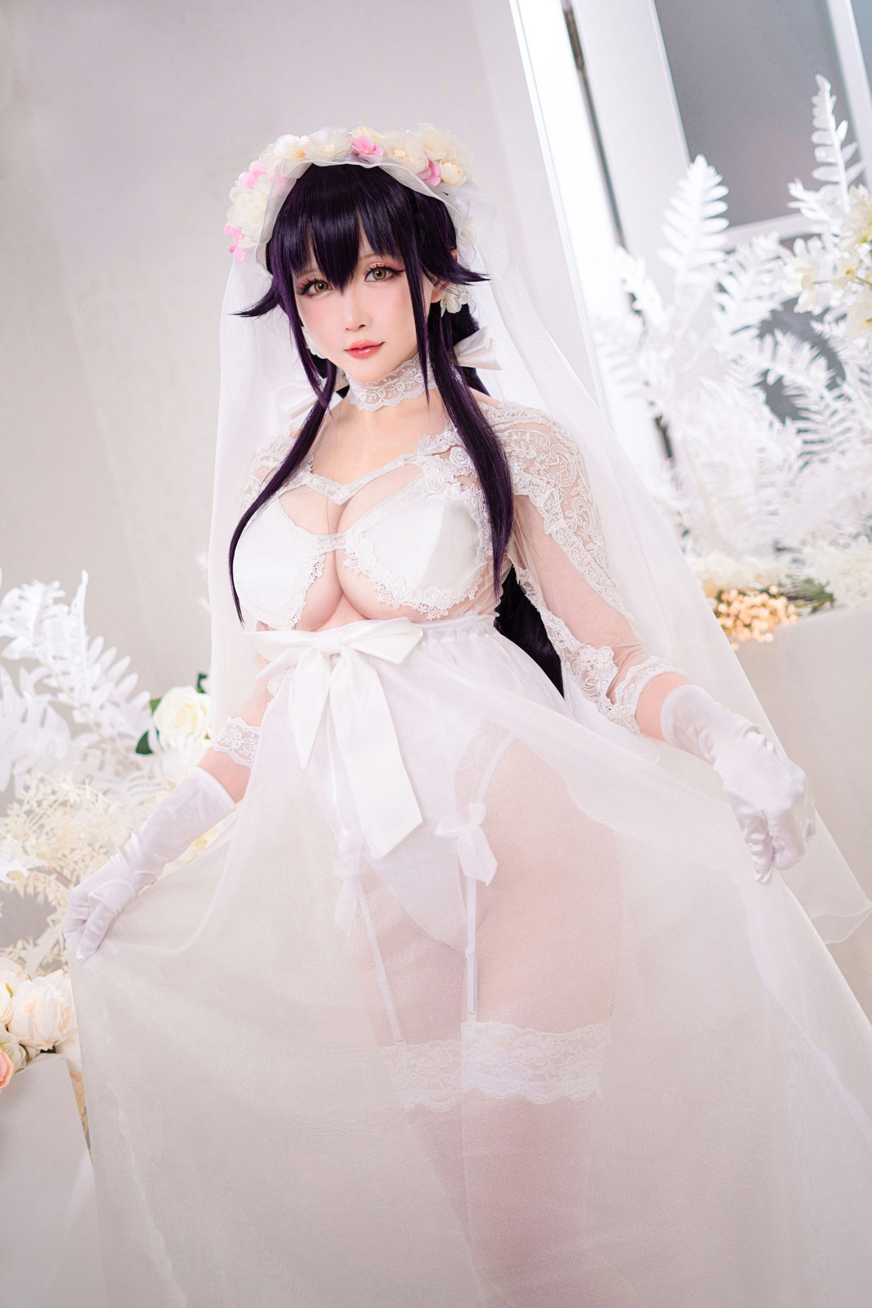 [Internet celebrity COSER photo] Miss Coser Xing Zhichi - pure white and pitch black "My Wife"