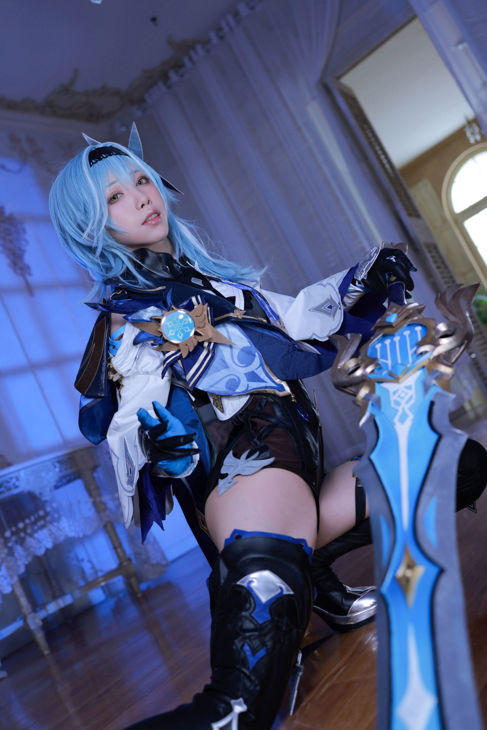 [Internet celebrity COSER photo] Anime blogger Shui Miao aqua - original god Yura original