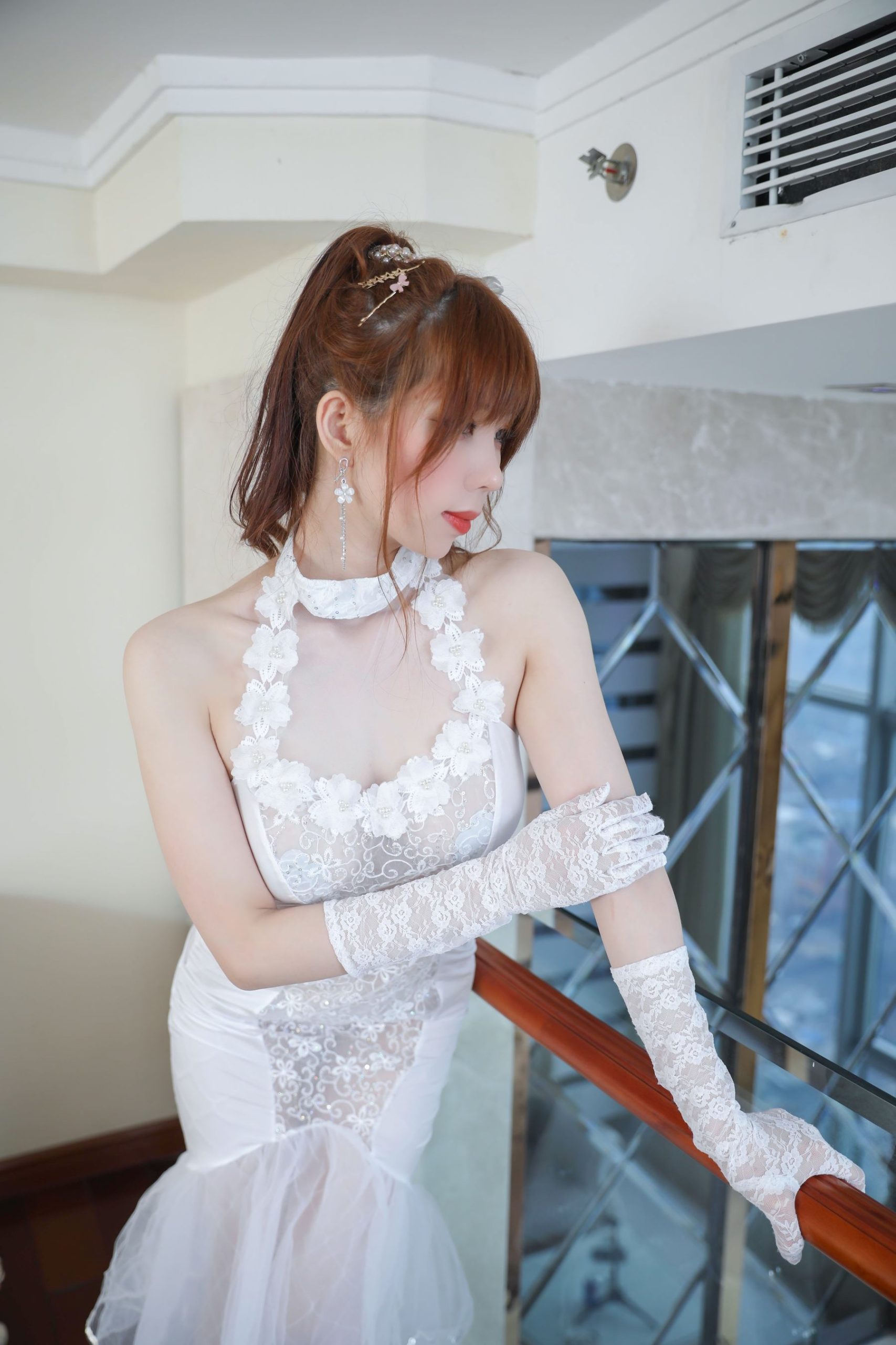 [Welfare COS] Two-dimensional busty beauty Kano Nozomi - white dress