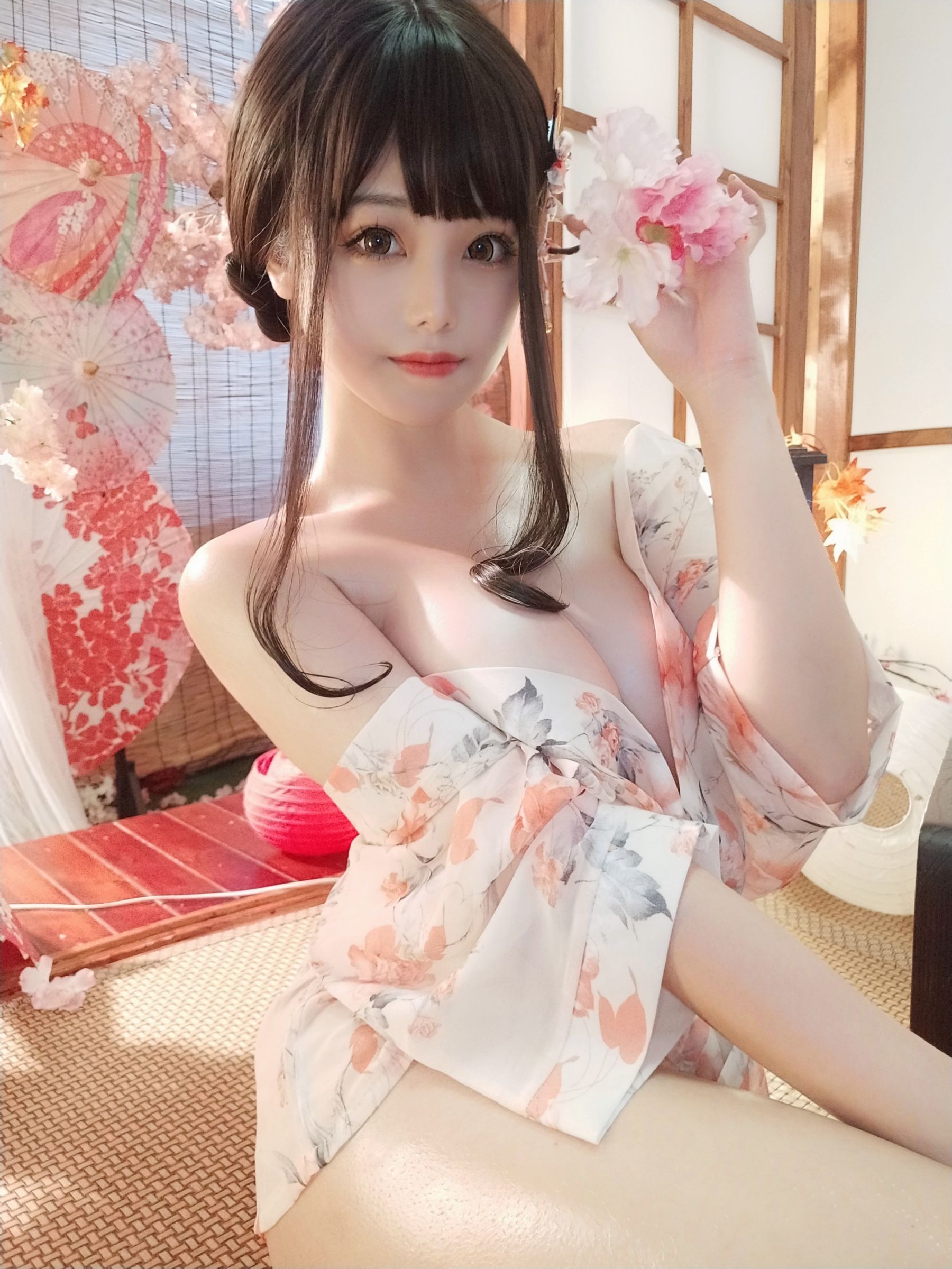 [Cosplay] Cute Miss Sister Honey Cat Qiu - Bath Girl