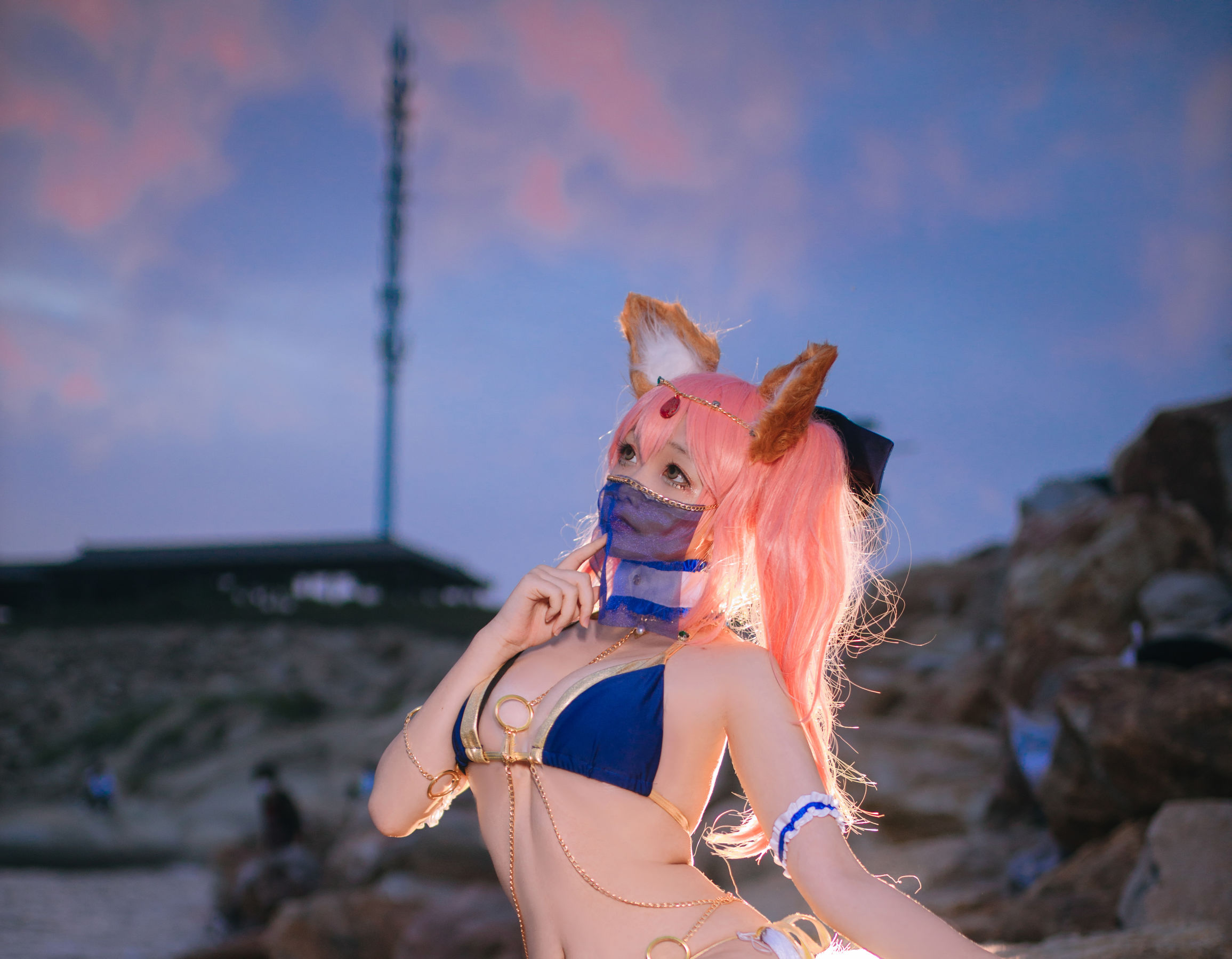 [COS Welfare] Cosplay Hina Jiao - Tamamo Mae Arab Dancer