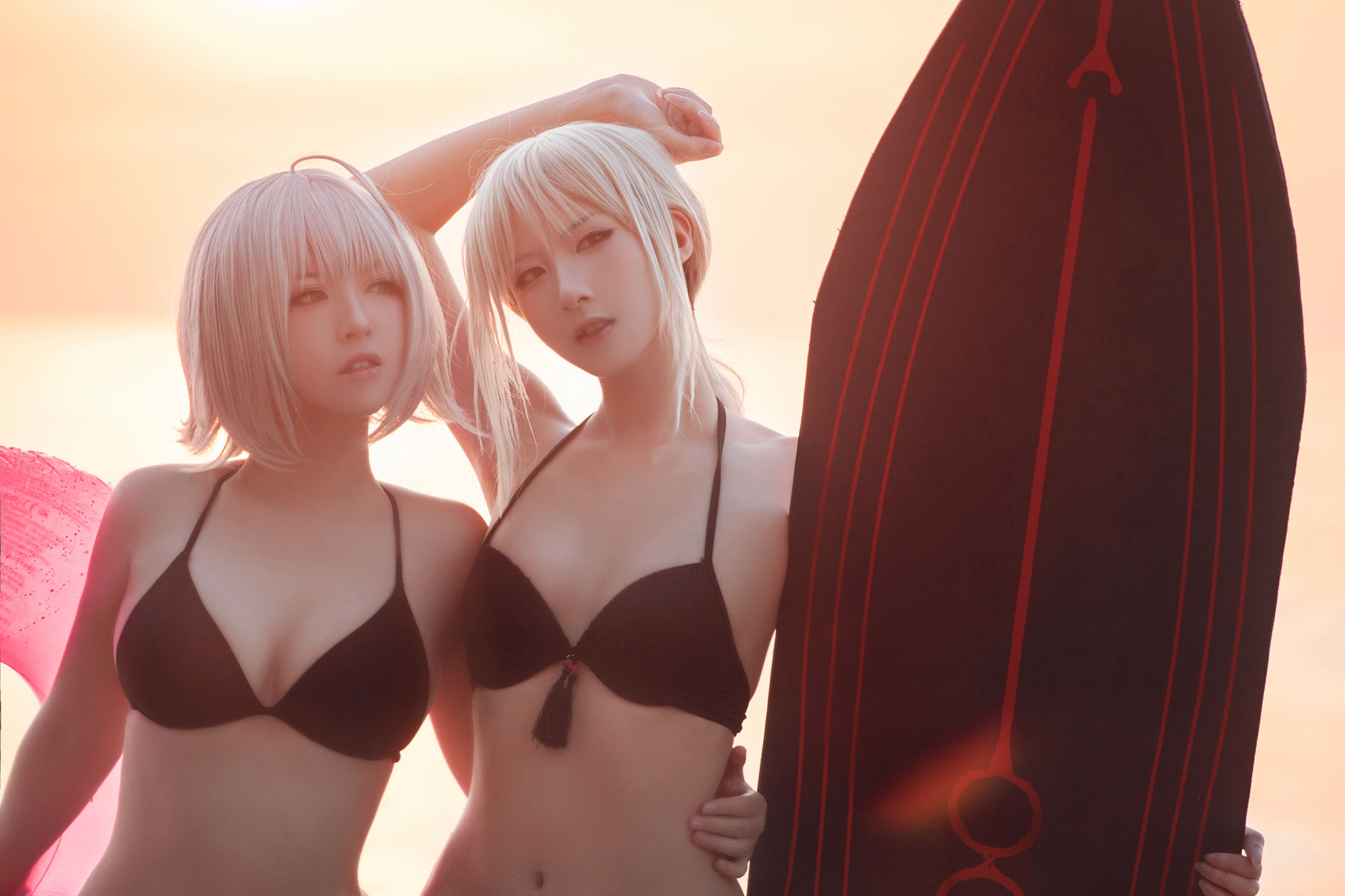 [Net Red COSER Photo] Banbanzi & Soso Sophia - Beach Swimwear