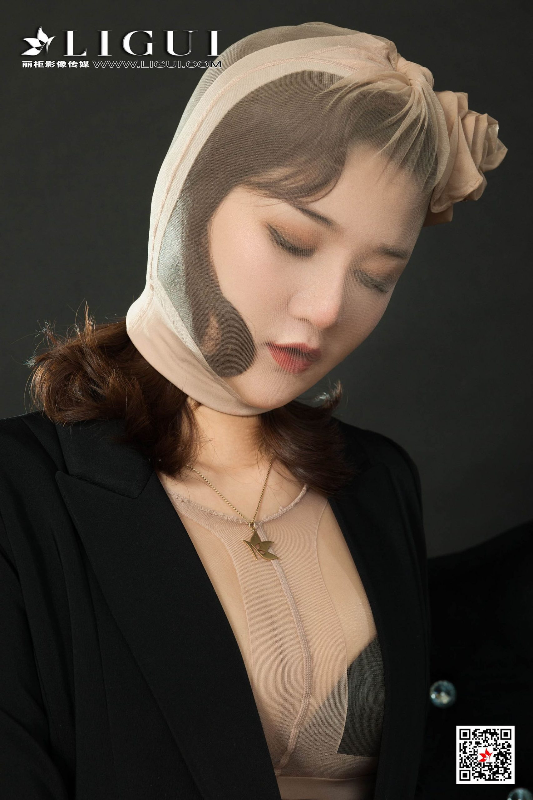 Model Wen Rui "The Human Body of Pork Silk" [丽柜LiGui] Human Body Photography in Stockings