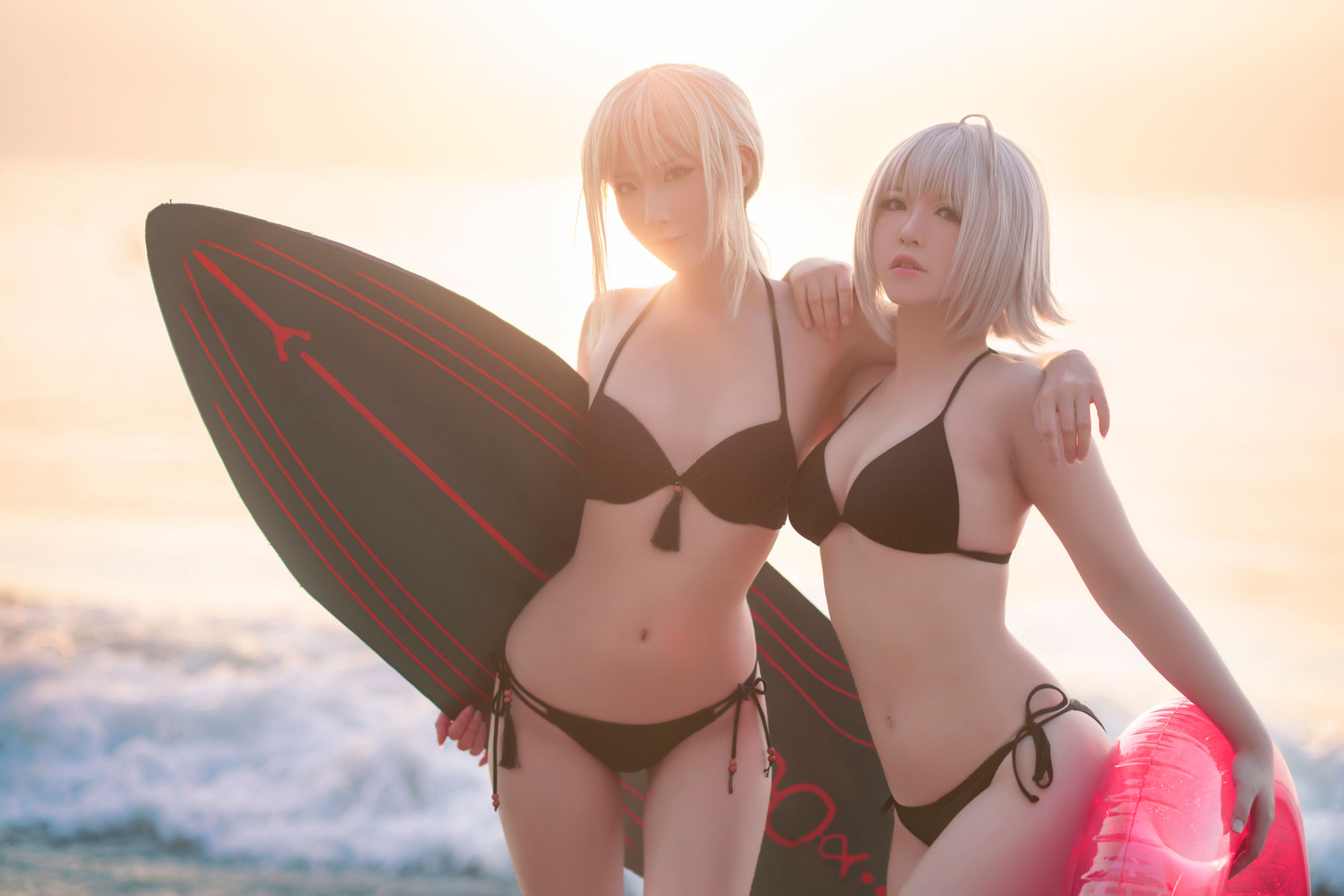 [Net Red COSER Photo] Banbanzi & Soso Sophia - Beach Swimwear