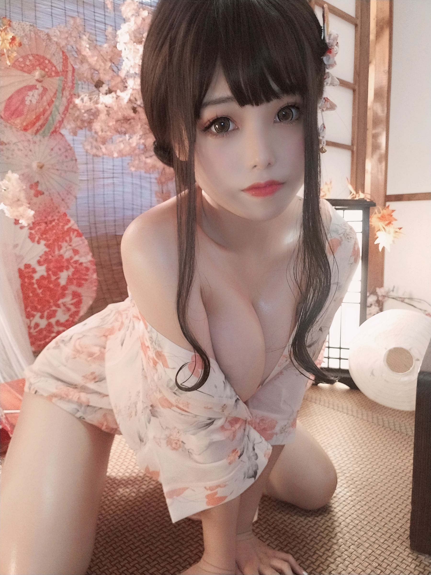 [Cosplay] Cute Miss Sister Honey Cat Qiu - Bath Girl