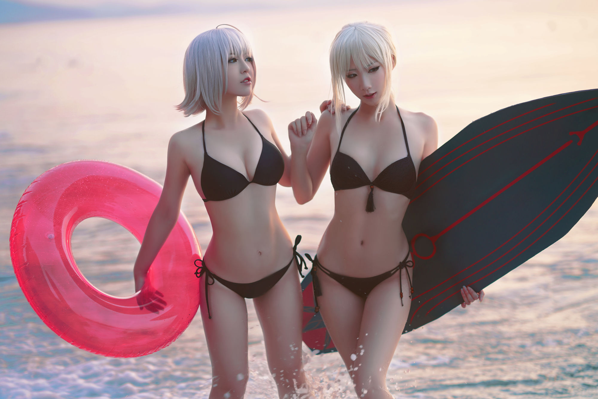 [Net Red COSER Photo] Banbanzi & Soso Sophia - Beach Swimwear