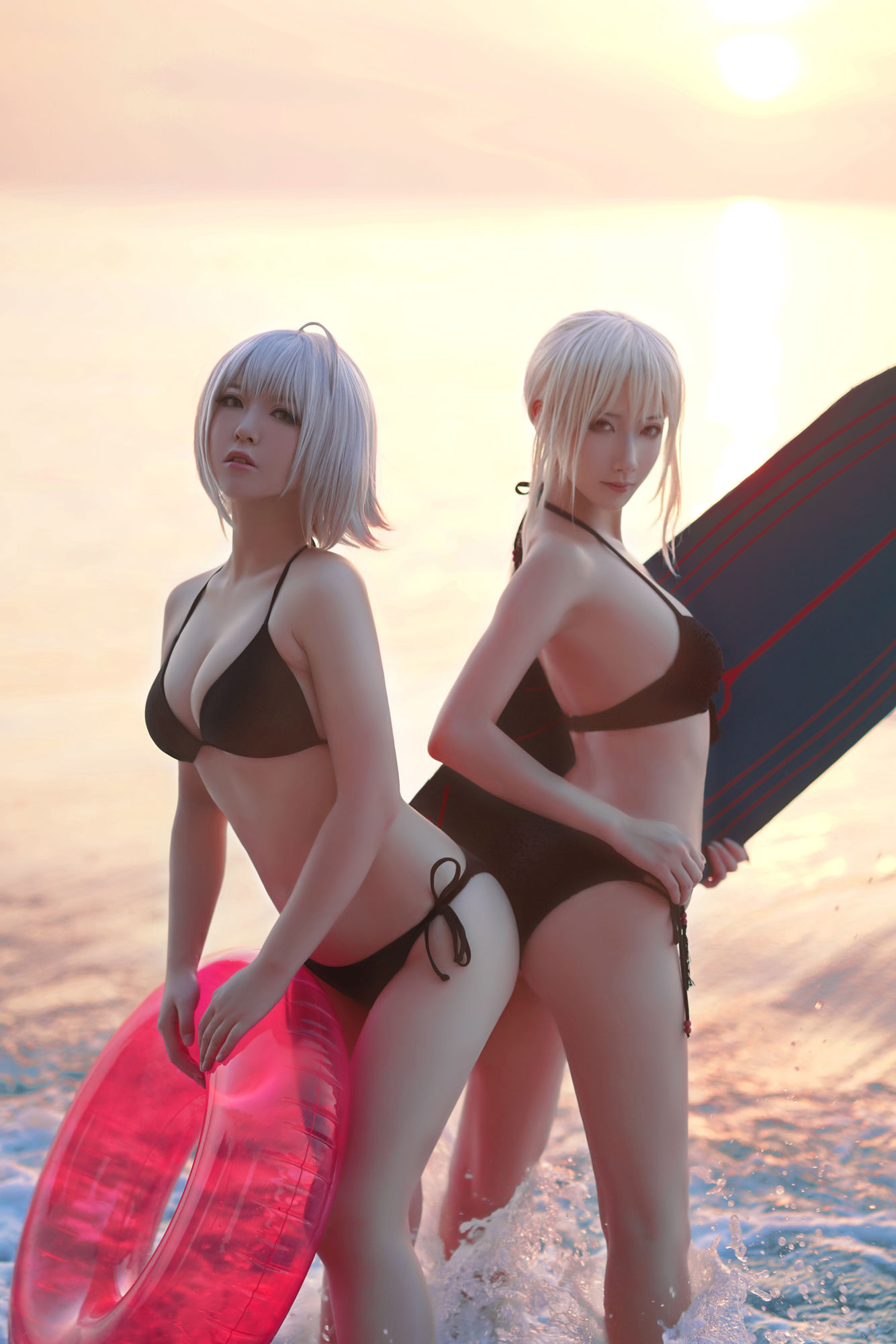 [Net Red COSER Photo] Banbanzi & Soso Sophia - Beach Swimwear