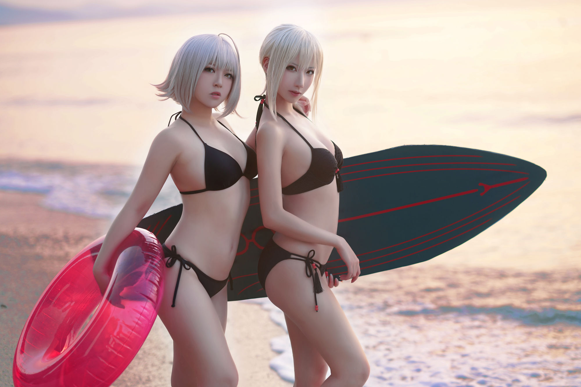 [Net Red COSER Photo] Banbanzi & Soso Sophia - Beach Swimwear