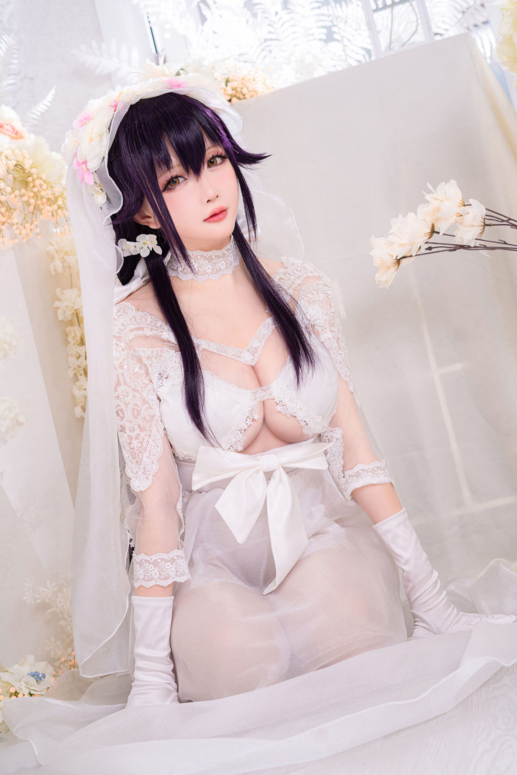 [Internet celebrity COSER photo] Miss Coser Xing Zhichi - pure white and pitch black "My Wife"