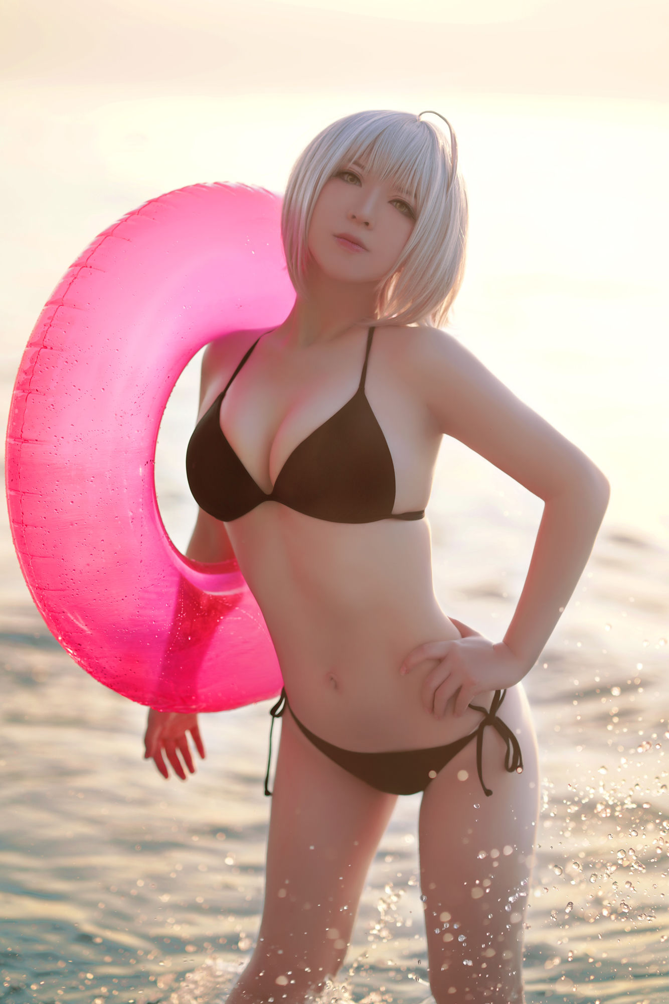 [Net Red COSER Photo] Banbanzi & Soso Sophia - Beach Swimwear