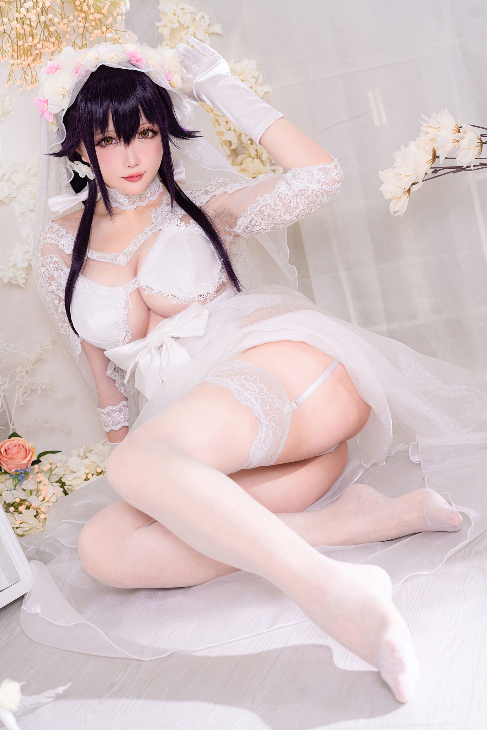 [Internet celebrity COSER photo] Miss Coser Xing Zhichi - pure white and pitch black "My Wife"