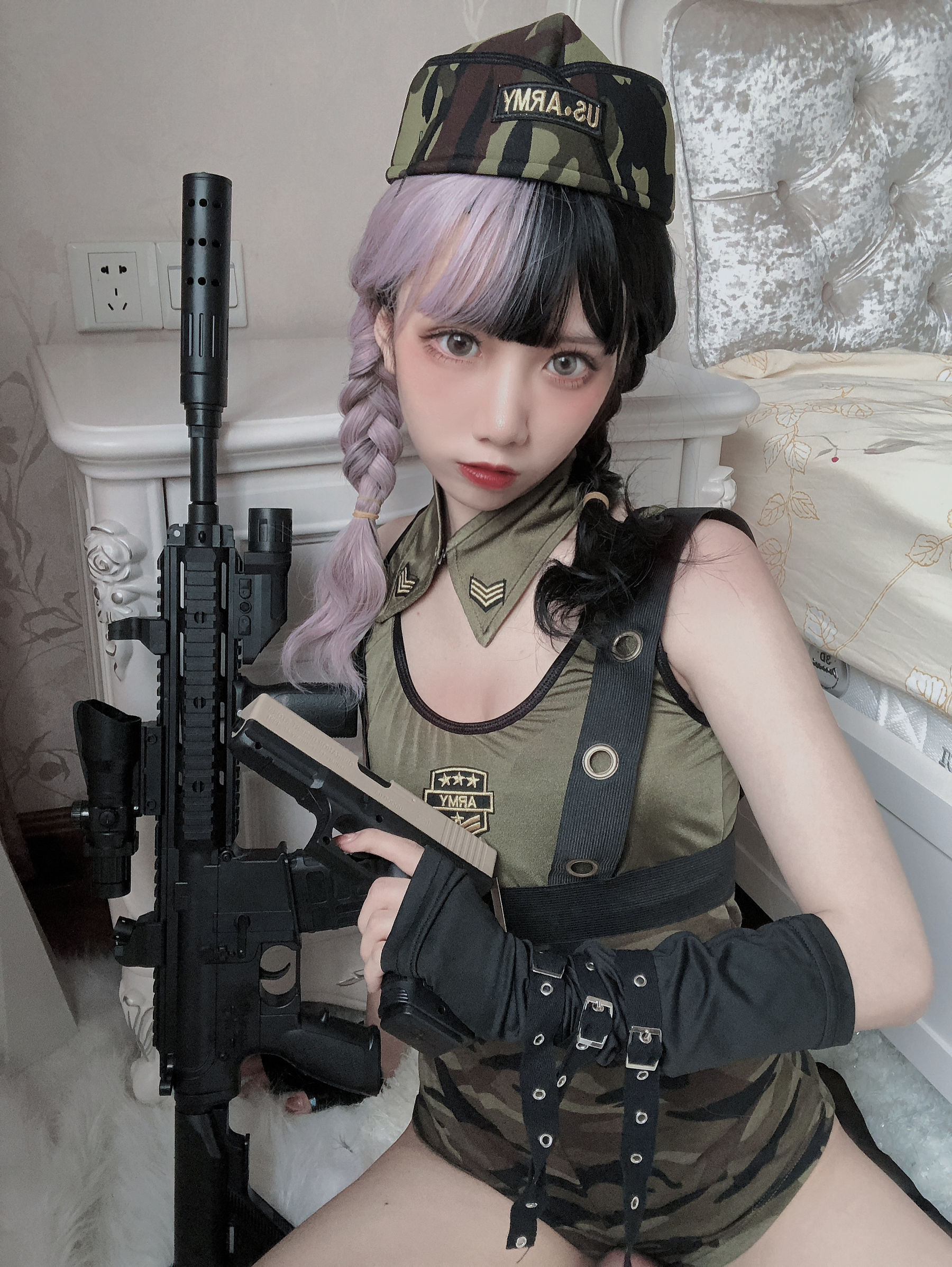 [Net Red COSER Photo] Anime blogger Guobaa sauce w - Battlefield Sweetheart