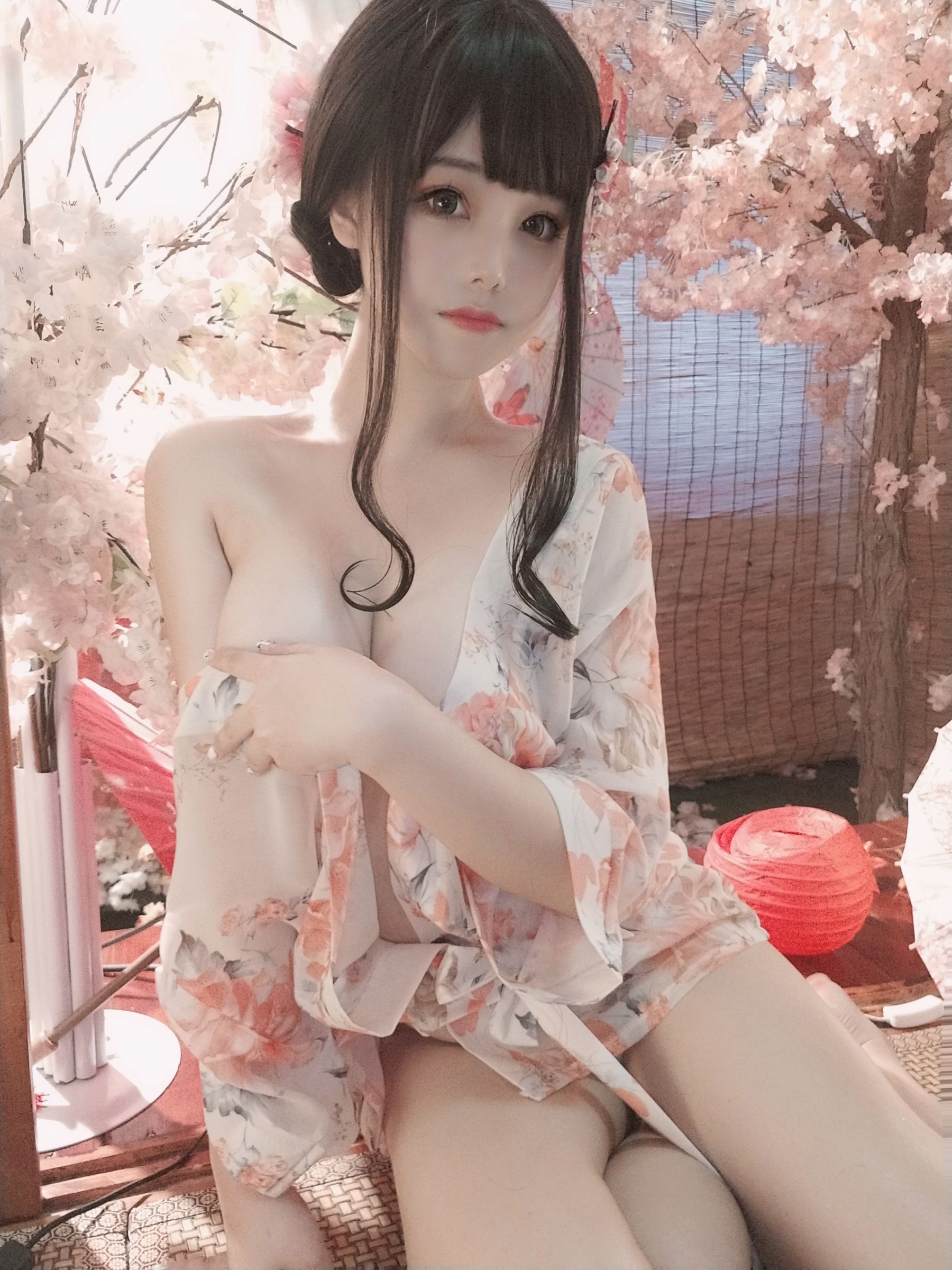 [Cosplay] Cute Miss Sister Honey Cat Qiu - Bath Girl