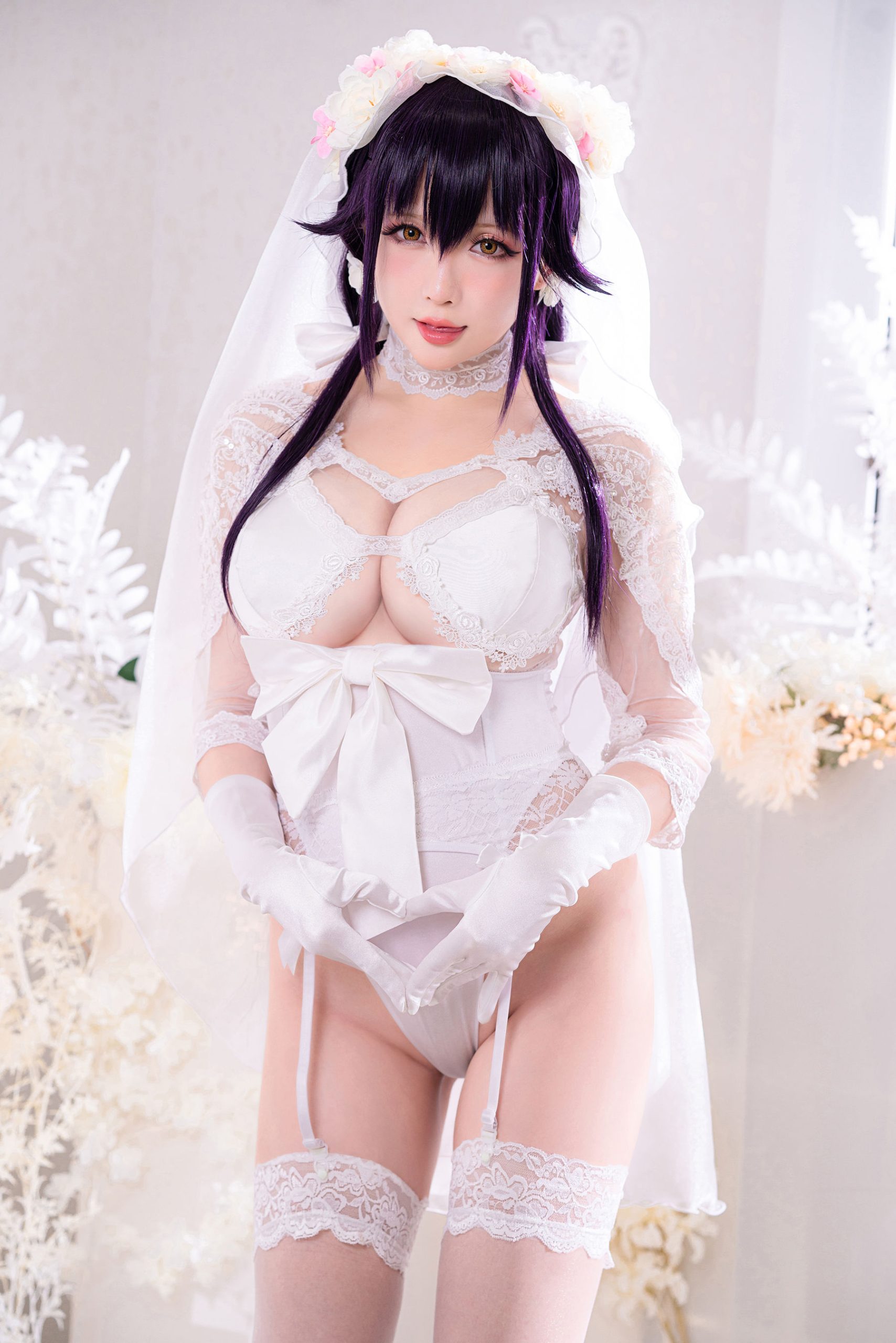 [Internet celebrity COSER photo] Miss Coser Xing Zhichi - pure white and pitch black "My Wife"