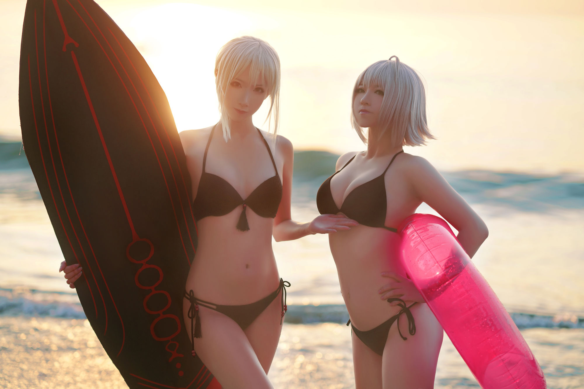 [Net Red COSER Photo] Banbanzi & Soso Sophia - Beach Swimwear