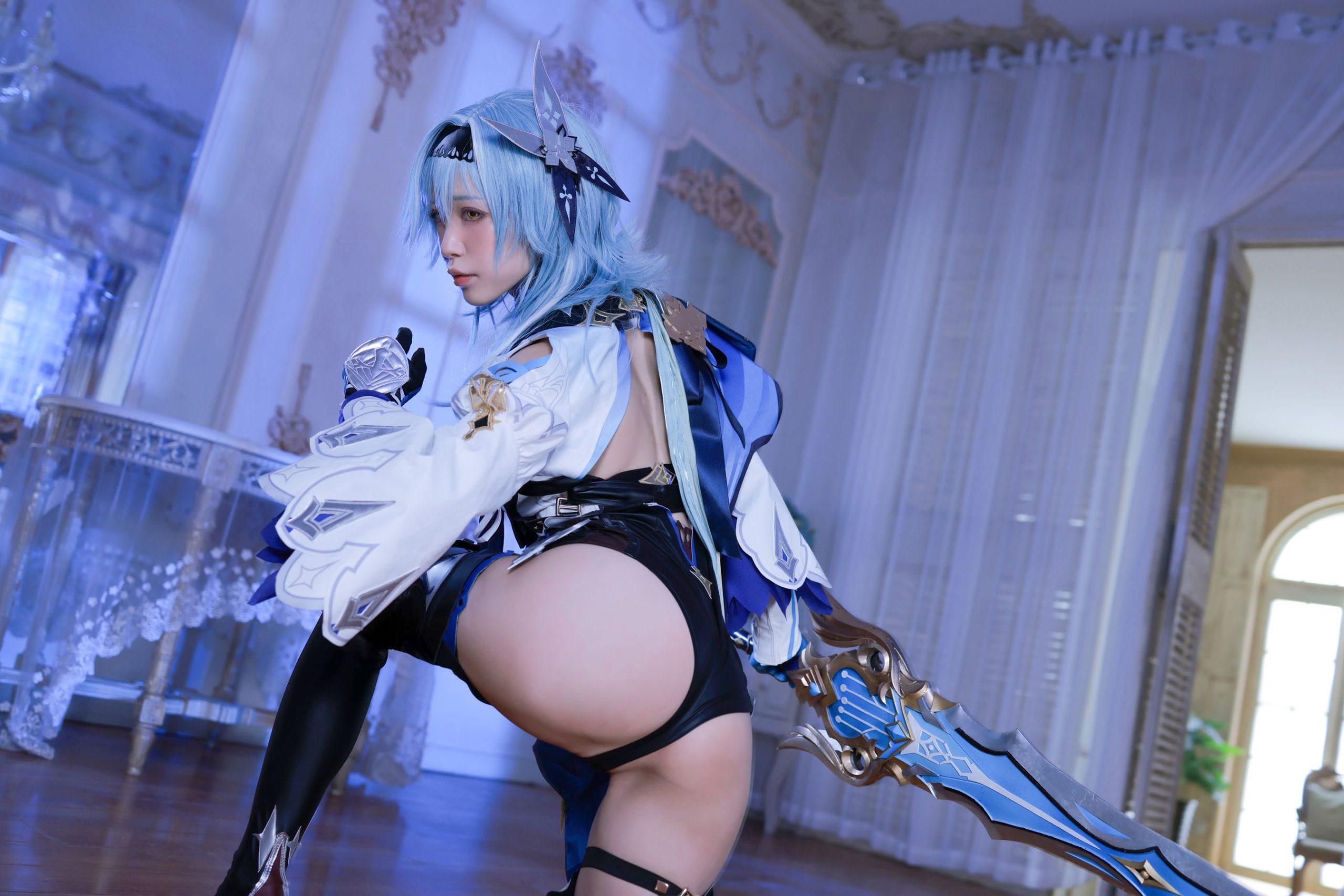 [Internet celebrity COSER photo] Anime blogger Shui Miao aqua - original god Yura original