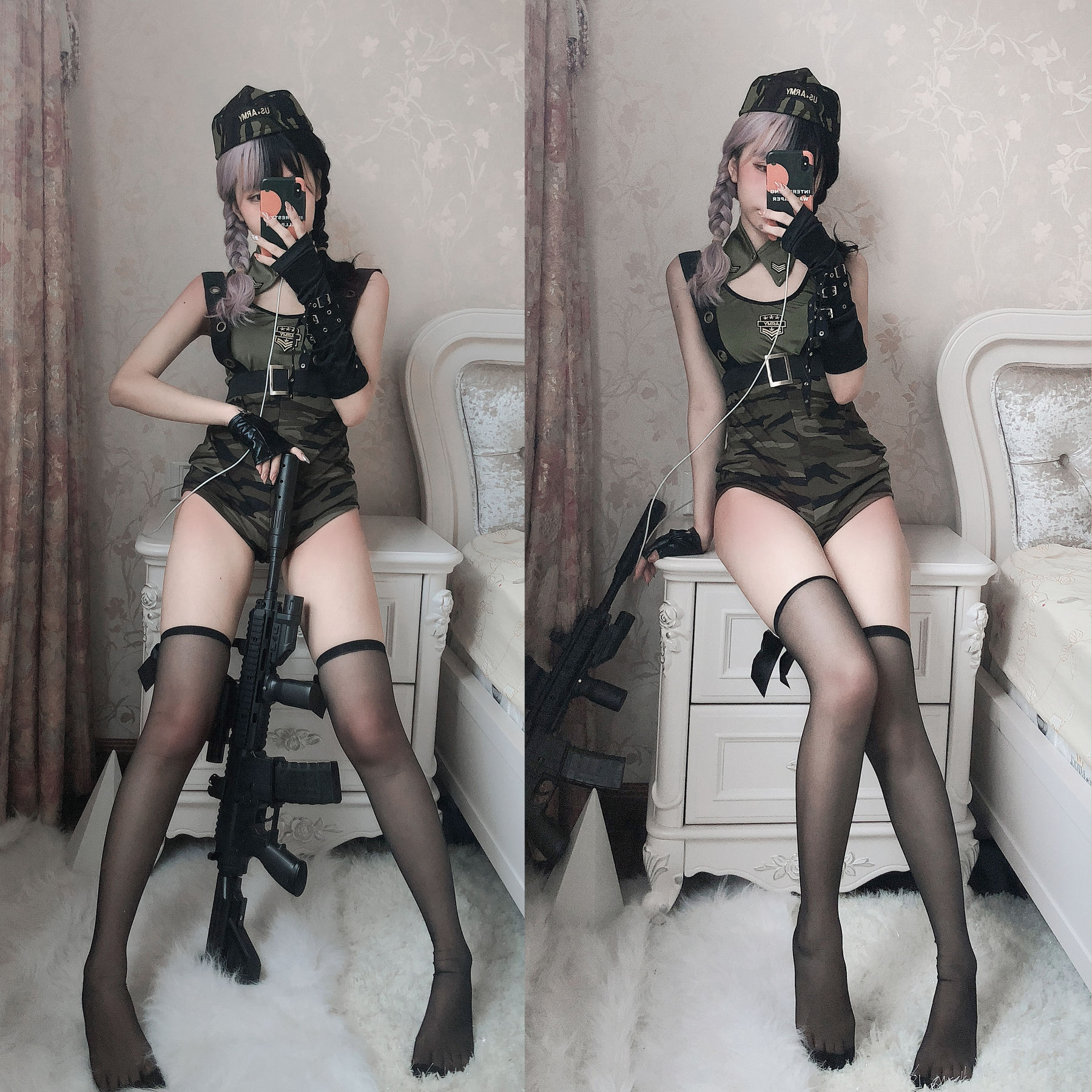 [Net Red COSER Photo] Anime blogger Guobaa sauce w - Battlefield Sweetheart