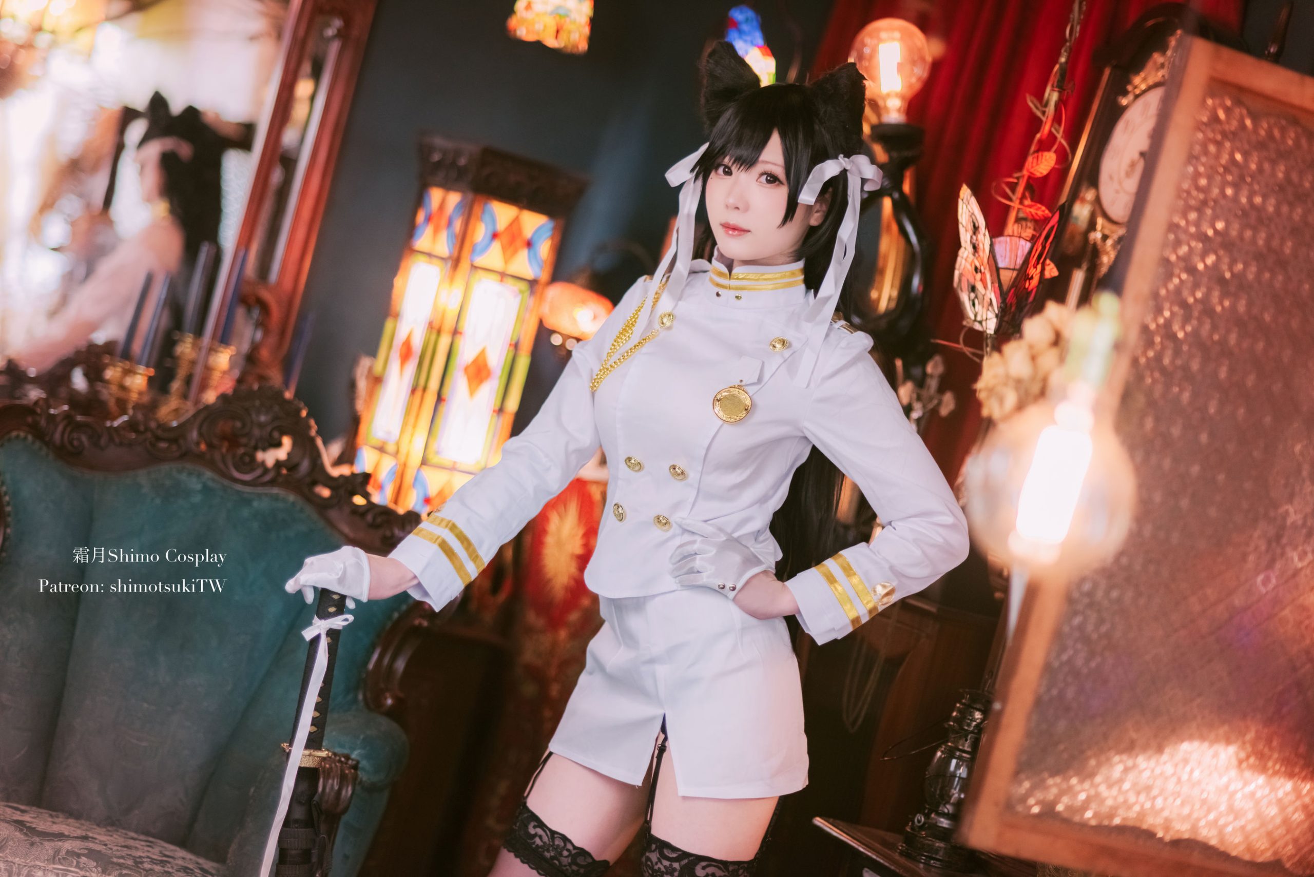 [COS Welfare] Weibo Girl Paper Cream Moon Shimo - Atago