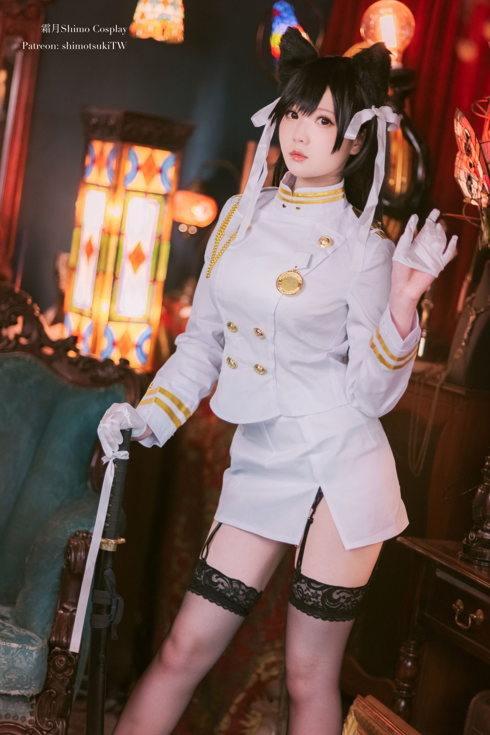 [COS Welfare] Weibo Girl Paper Cream Moon Shimo - Atago