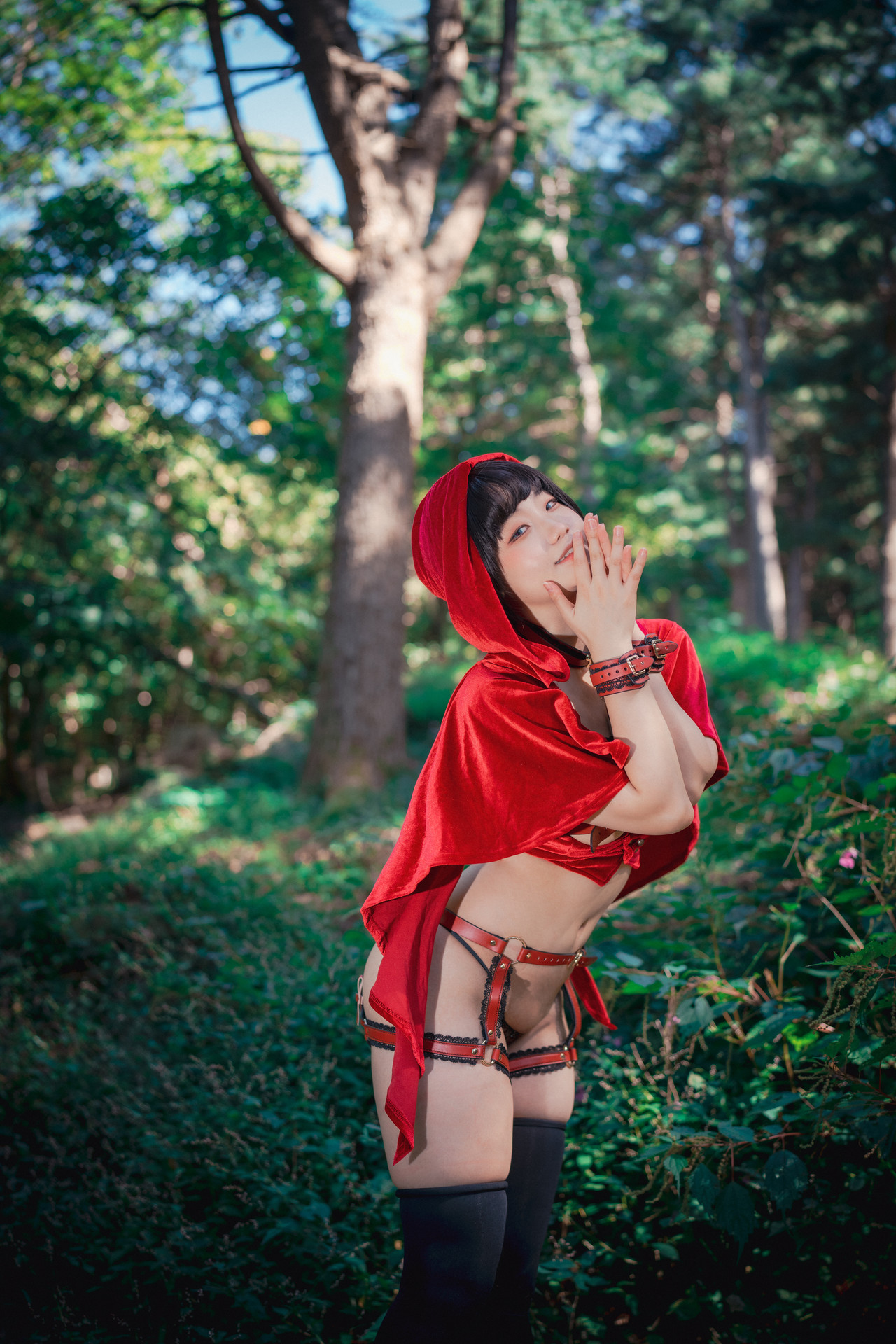 Mimmi 밈미, [DJAWA] Naughty Red Hiring Hood Set.01