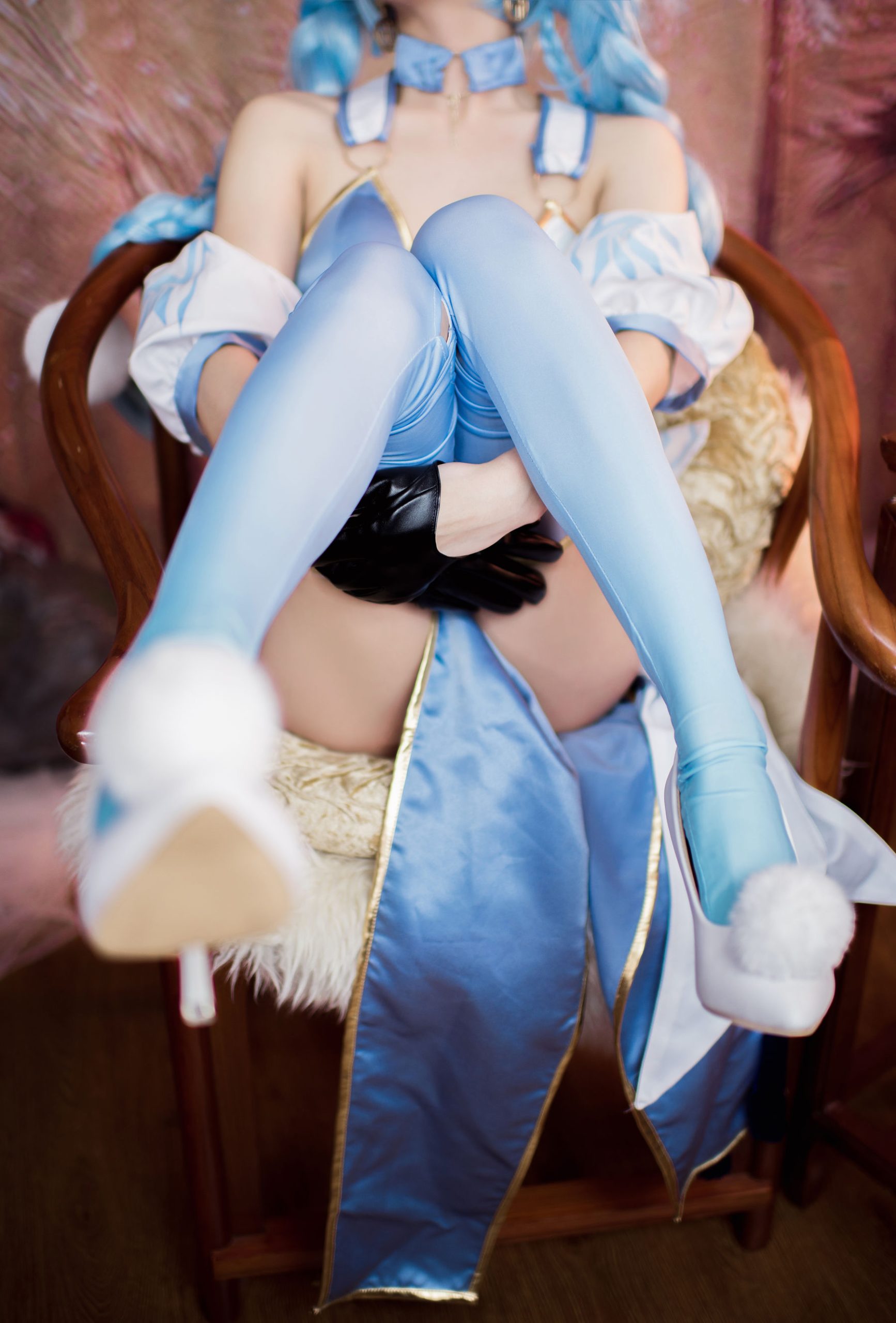 [Net Red COSER Photo] Anime blogger A Bao is also a rabbit girl-Girls Frontline PA15 Delphinium Mei