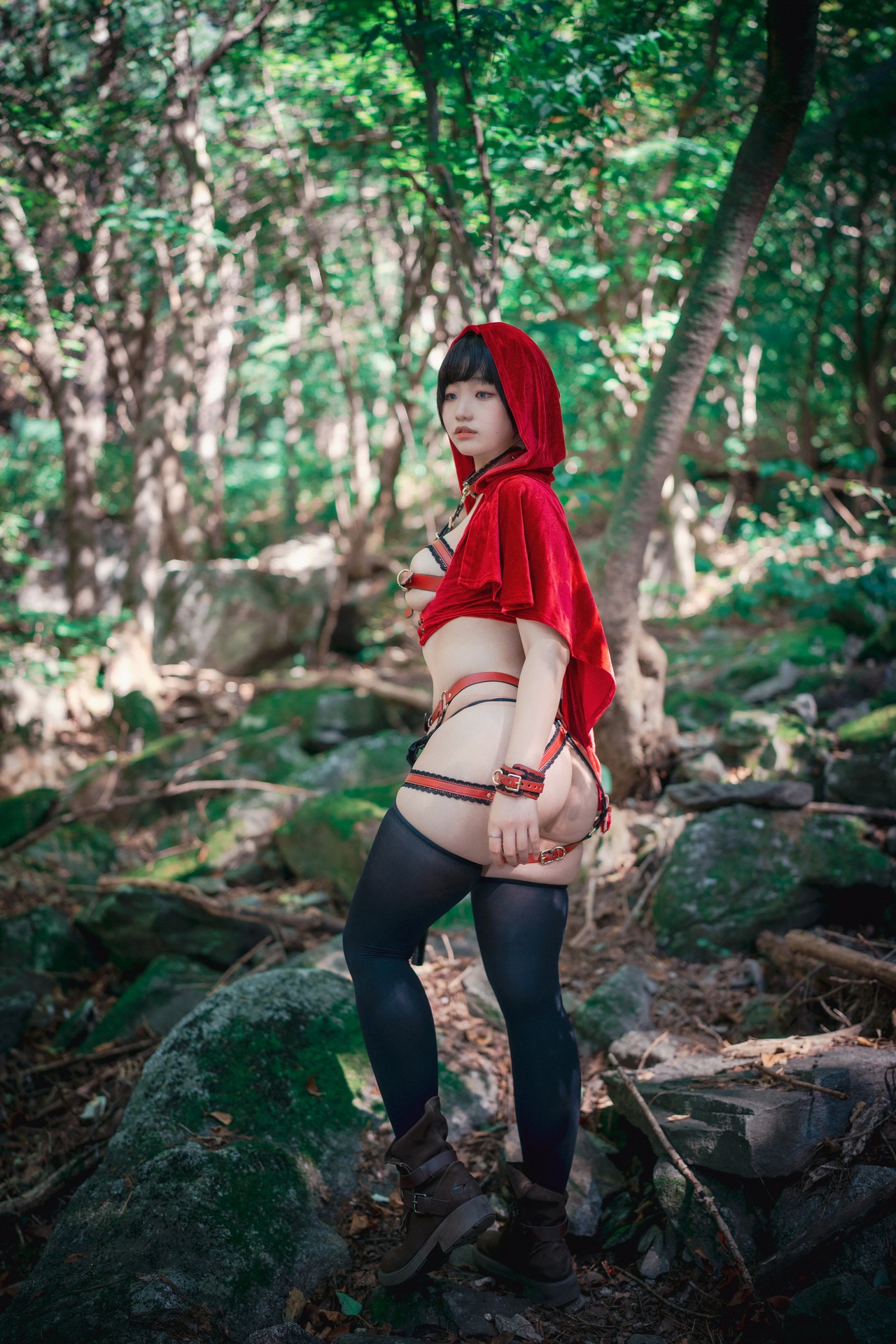 Mimmi 밈미, [DJAWA] Naughty Red Hiring Hood Set.01