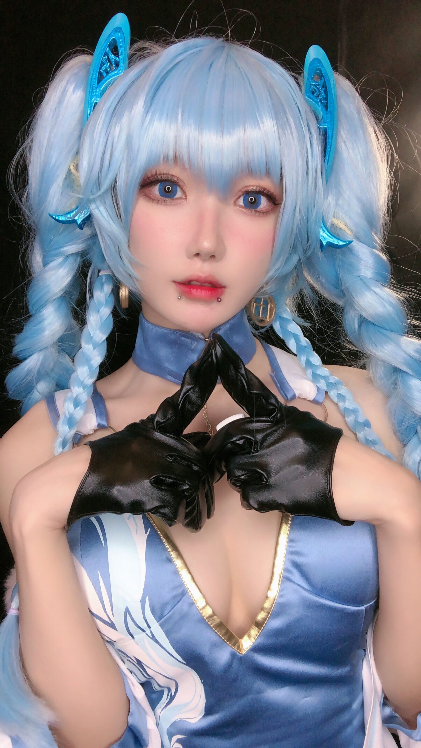 [Net Red COSER Photo] Anime blogger A Bao is also a rabbit girl-Girls Frontline PA15 Delphinium Mei