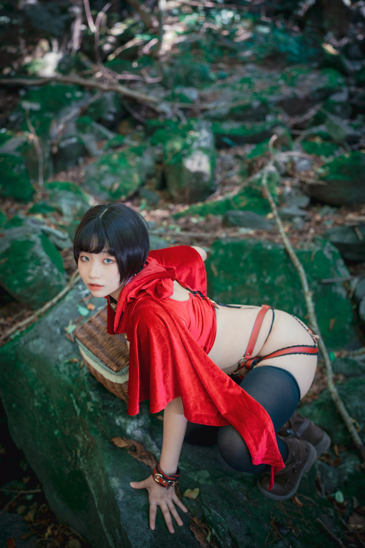 Mimmi 밈미, [DJAWA] Naughty Red Hiring Hood Set.01