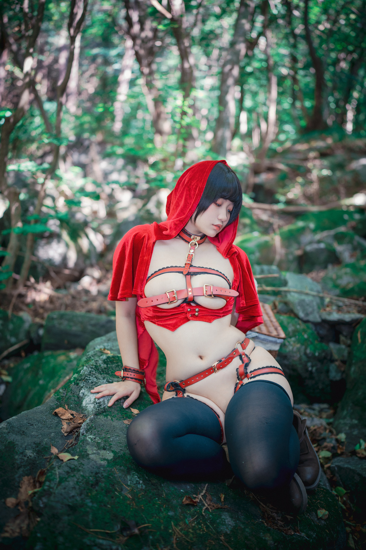 Mimmi 밈미, [DJAWA] Naughty Red Hiring Hood Set.01