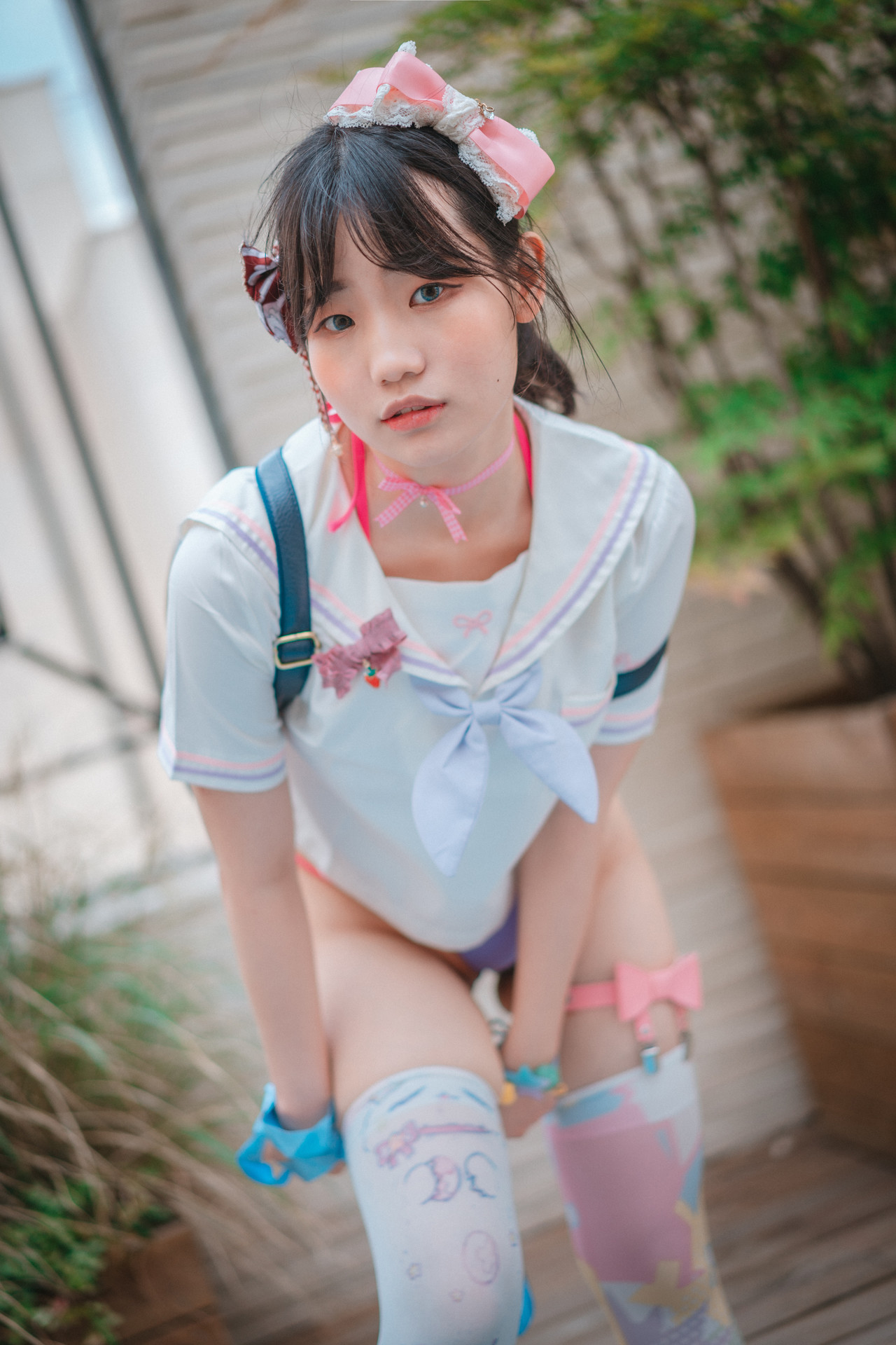 Mimmi 밈미, [DJAWA] Mochilero en Violeta (Backpacker-Girl) Set.02