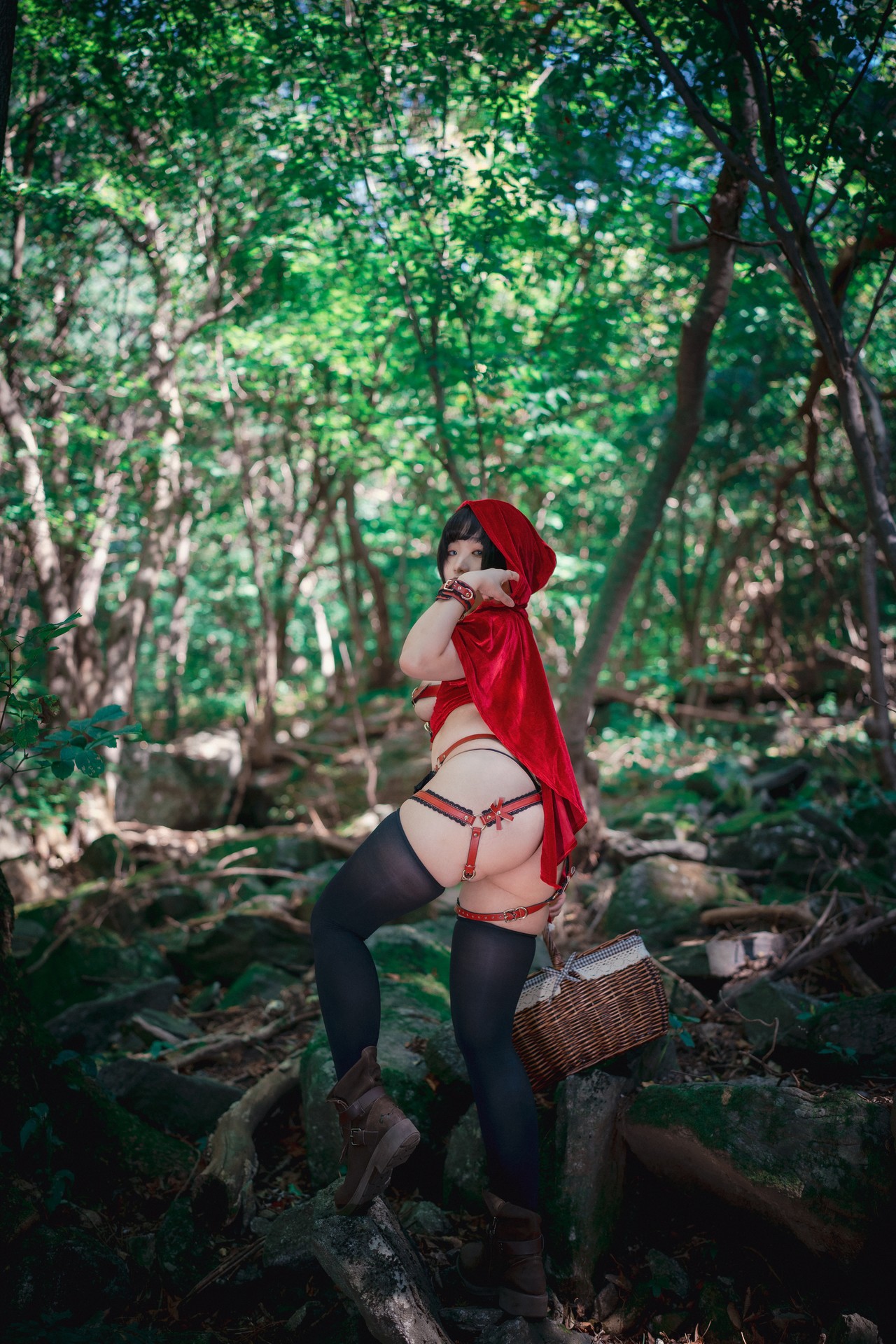 Mimmi 밈미, [DJAWA] Naughty Red Hiring Hood Set.01