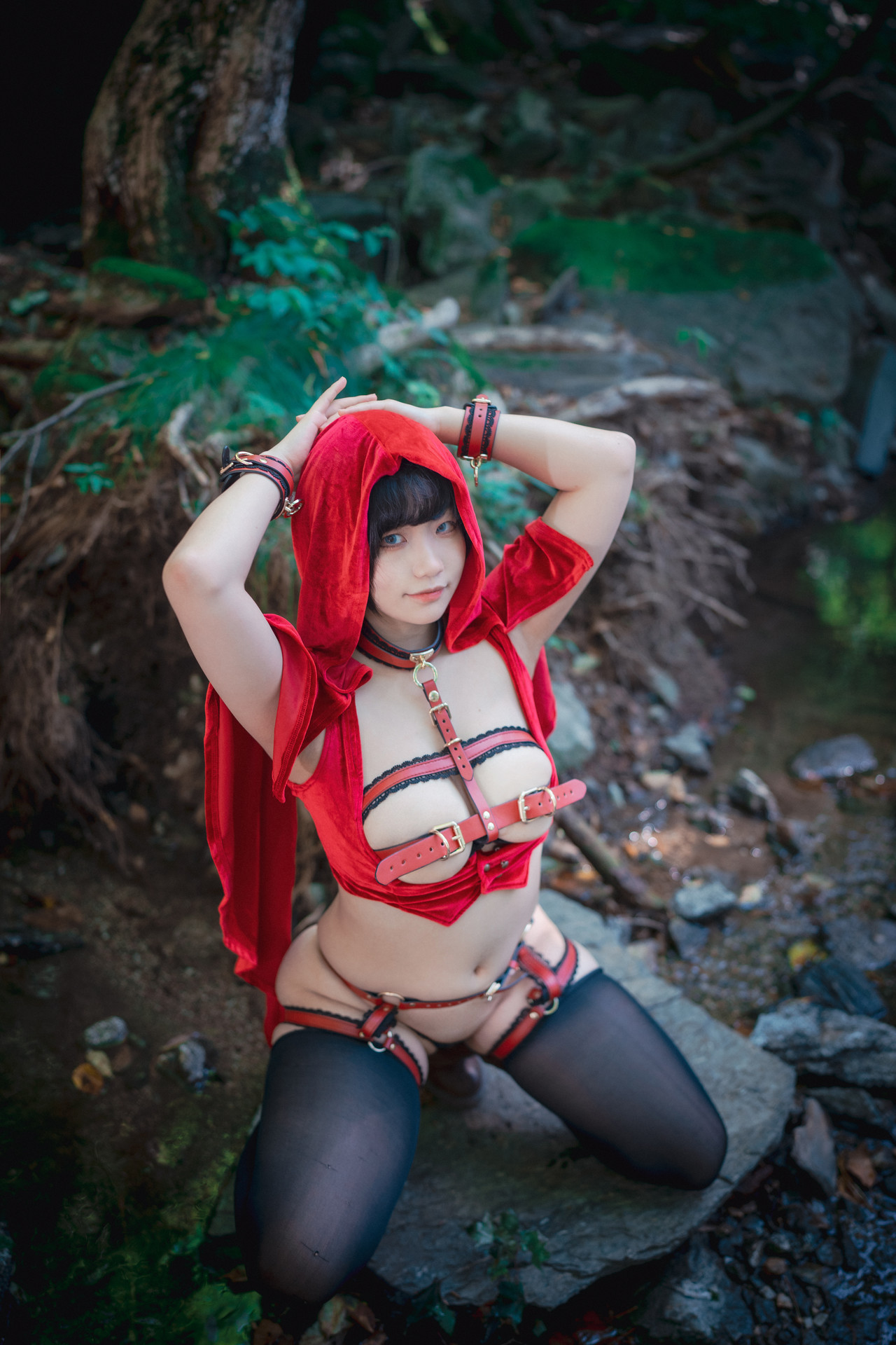 Mimmi 밈미, [DJAWA] Naughty Red Hiring Hood Set.01