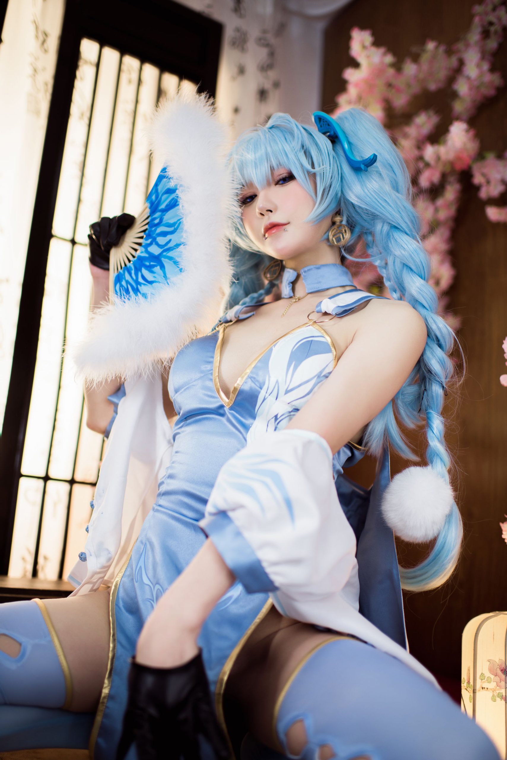 [Net Red COSER Photo] Anime blogger A Bao is also a rabbit girl-Girls Frontline PA15 Delphinium Mei