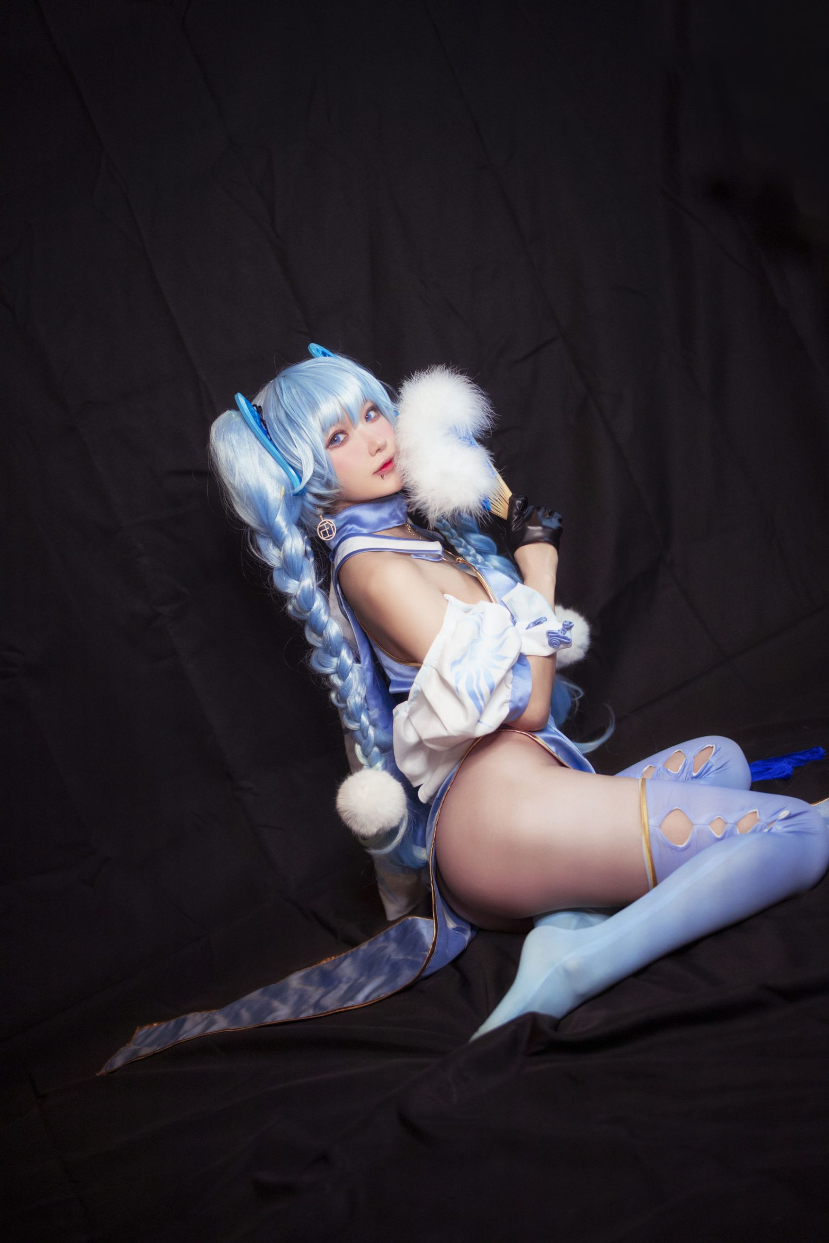 [Net Red COSER Photo] Anime blogger A Bao is also a rabbit girl-Girls Frontline PA15 Delphinium Mei