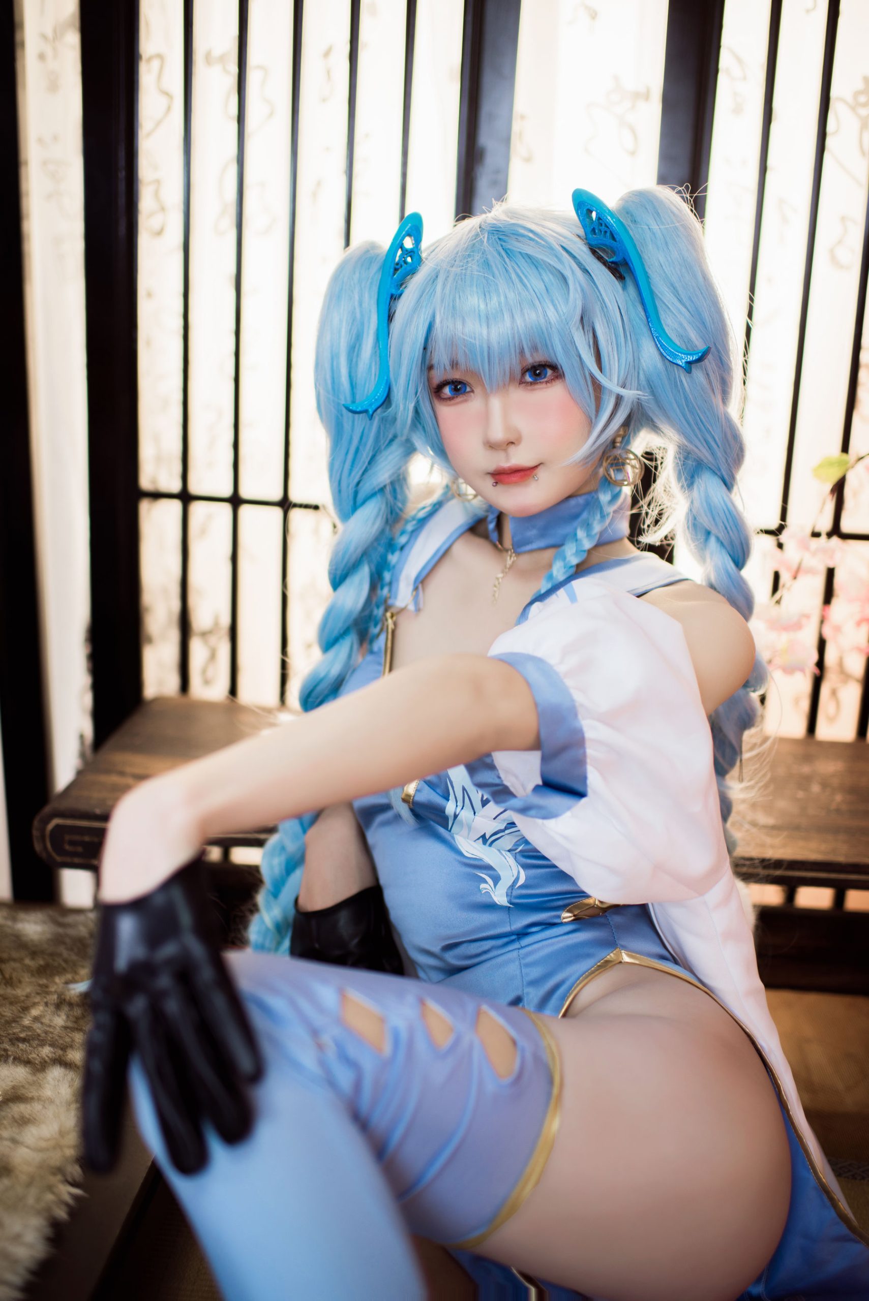 [Net Red COSER Photo] Anime blogger A Bao is also a rabbit girl-Girls Frontline PA15 Delphinium Mei