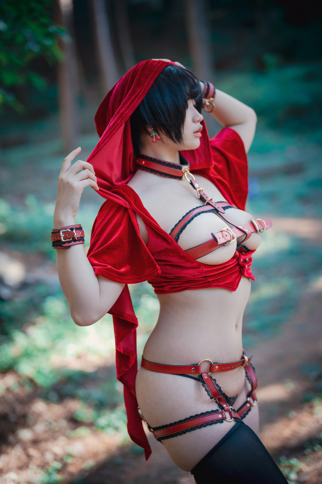 Mimmi 밈미, [DJAWA] Naughty Red Hiring Hood Set.02