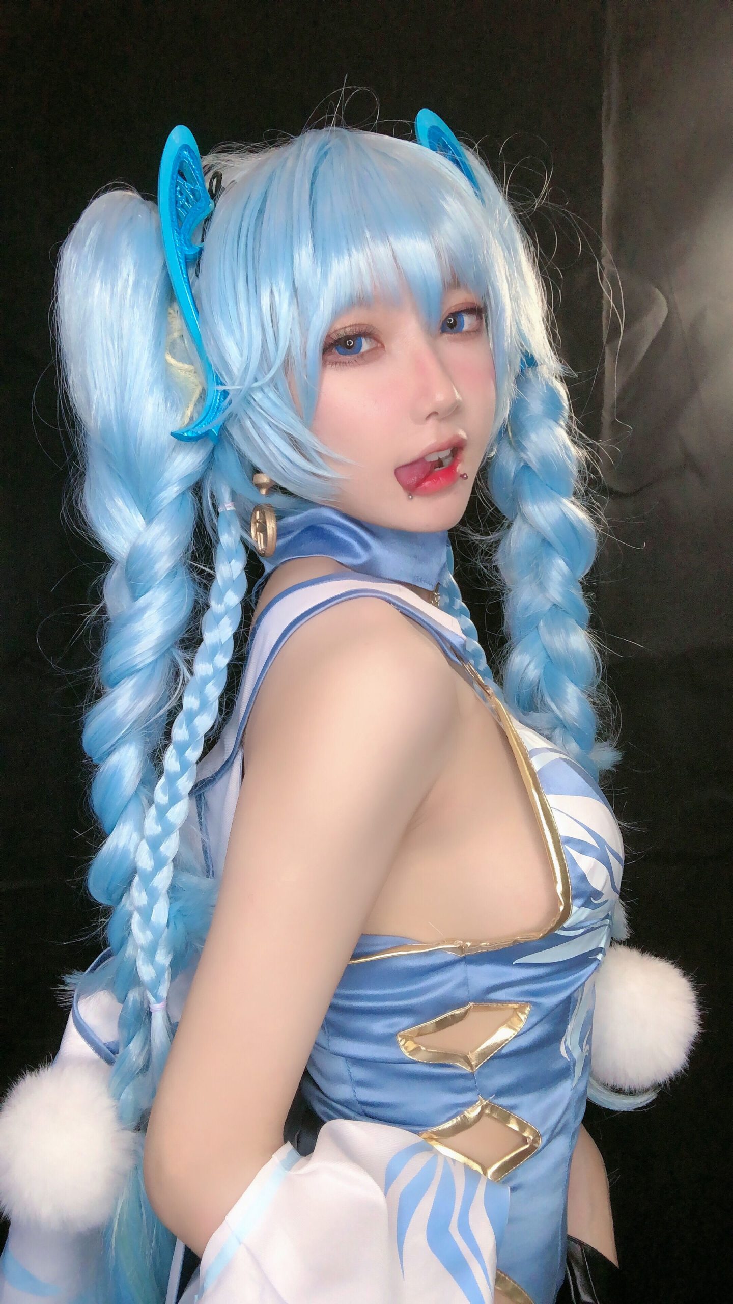 [Net Red COSER Photo] Anime blogger A Bao is also a rabbit girl-Girls Frontline PA15 Delphinium Mei