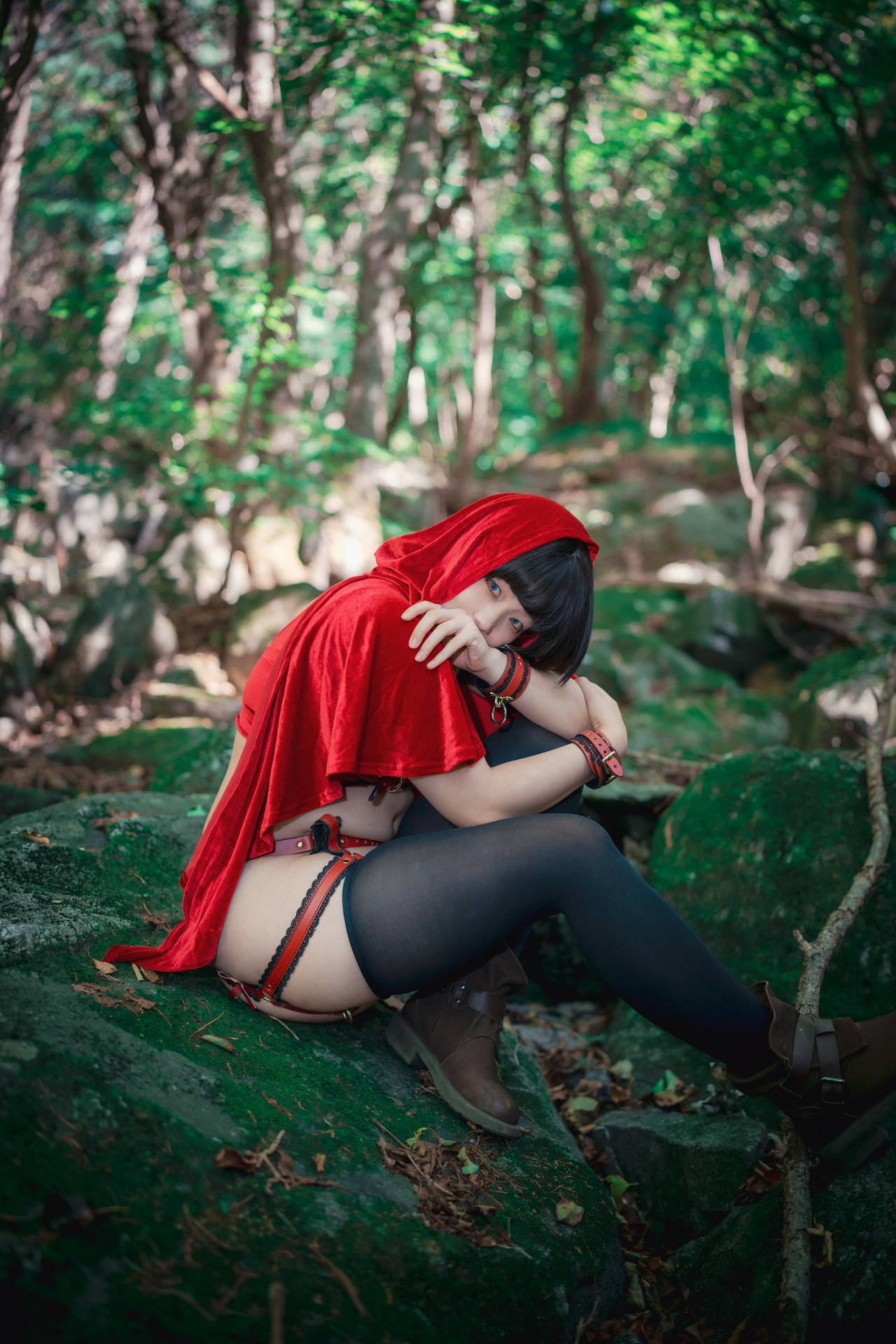 Mimmi 밈미, [DJAWA] Naughty Red Hiring Hood Set.01