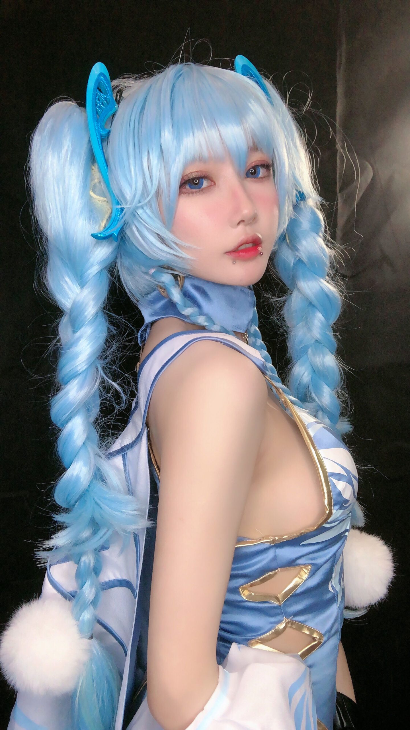 [Net Red COSER Photo] Anime blogger A Bao is also a rabbit girl-Girls Frontline PA15 Delphinium Mei