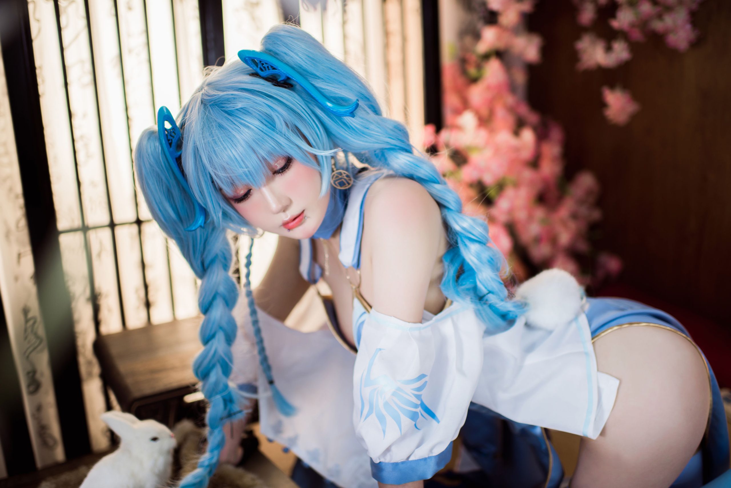 [Net Red COSER Photo] Anime blogger A Bao is also a rabbit girl-Girls Frontline PA15 Delphinium Mei