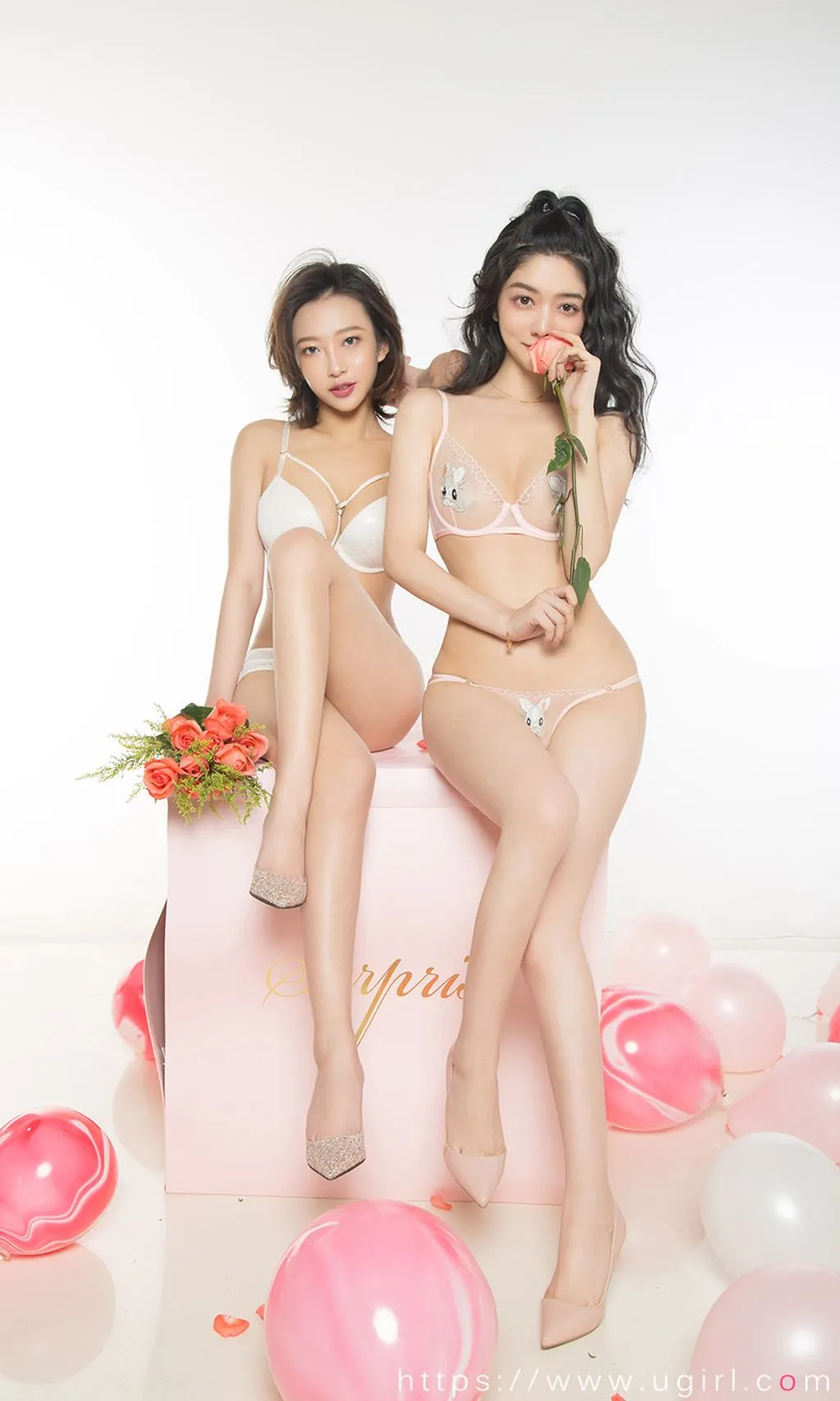 UGIRLS - Ai You Wu App No.1731: Xiao Qi (小琪) & Li Zi (栗子) (40 photos) No.b8de9f