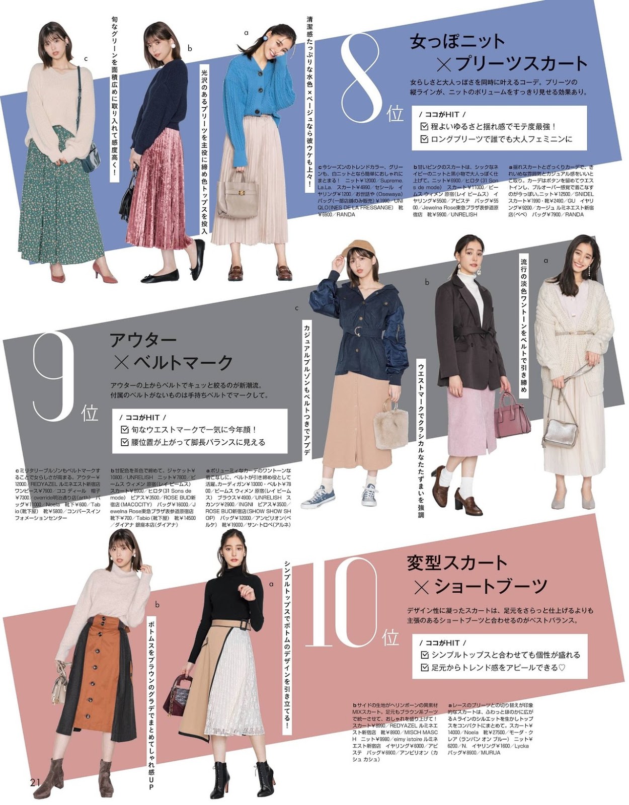 Risa Watanabe 渡邉理佐, Non-no Magazine 2019.11
