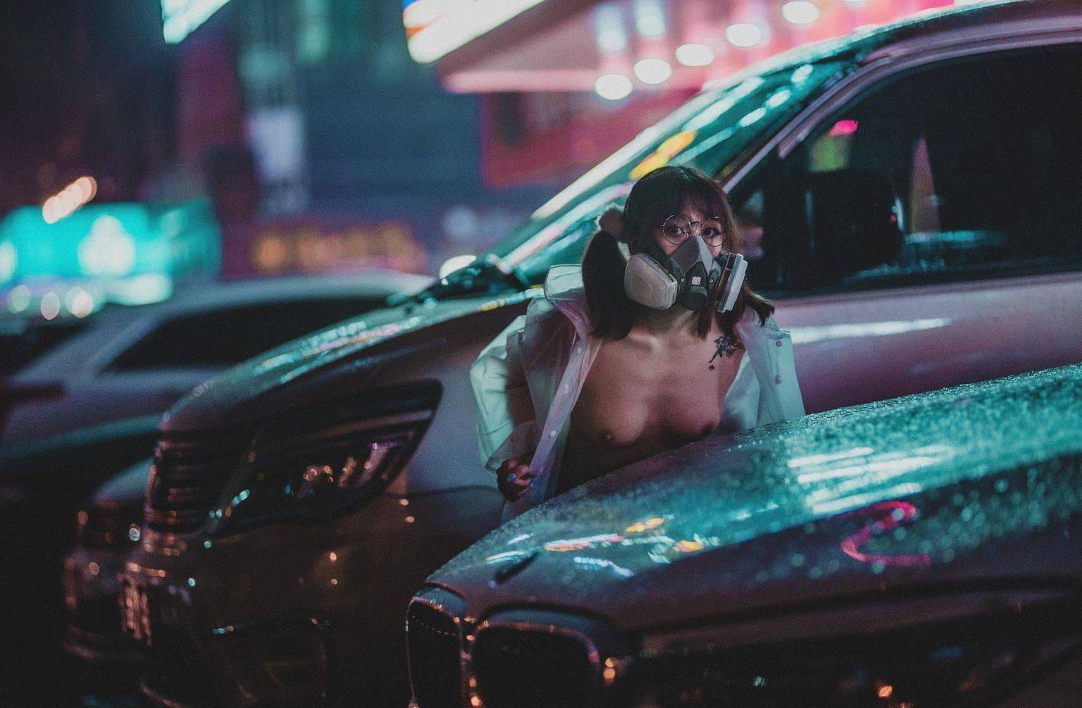 柚木写真 之赛博朋克 无水印 (Cyberpunk Photo Styles) No.d94fac