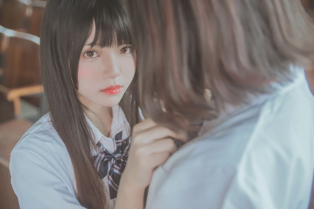 Coser @ 桜 桃 喵 Vol.002 JK 百合 1 (桜 桃 喵 & 疯 猫 ss) (43 photos)