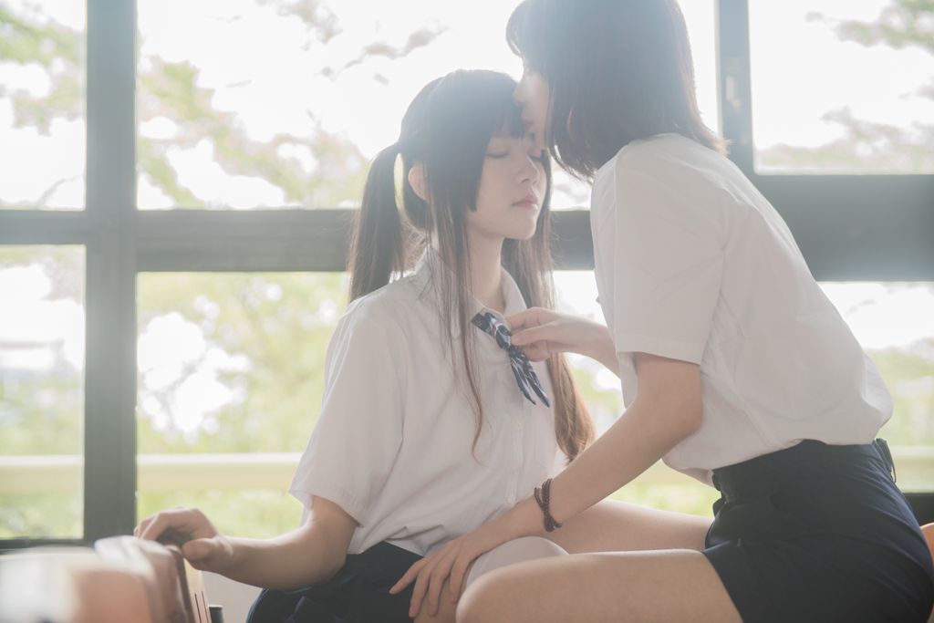 Coser @ 桜 桃 喵 Vol.002 JK 百合 1 (桜 桃 喵 & 疯 猫 ss) (43 photos)