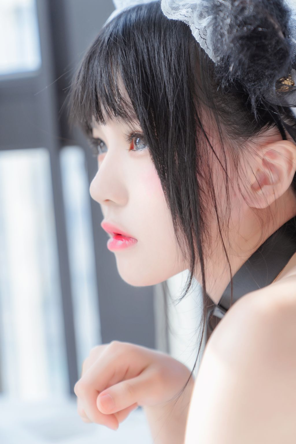 Coser @ 桜 桃 喵 Vol.021 黑猫 妹 抖 (黑猫 女仆) (78 photos)