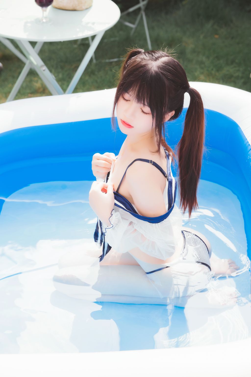 Coser @ 桜 桃 喵 Vol.054 无尽 夏 (58 photos)