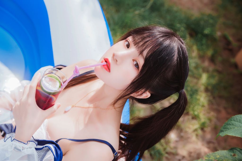 Coser @ 桜 桃 喵 Vol.054 无尽 夏 (58 photos)