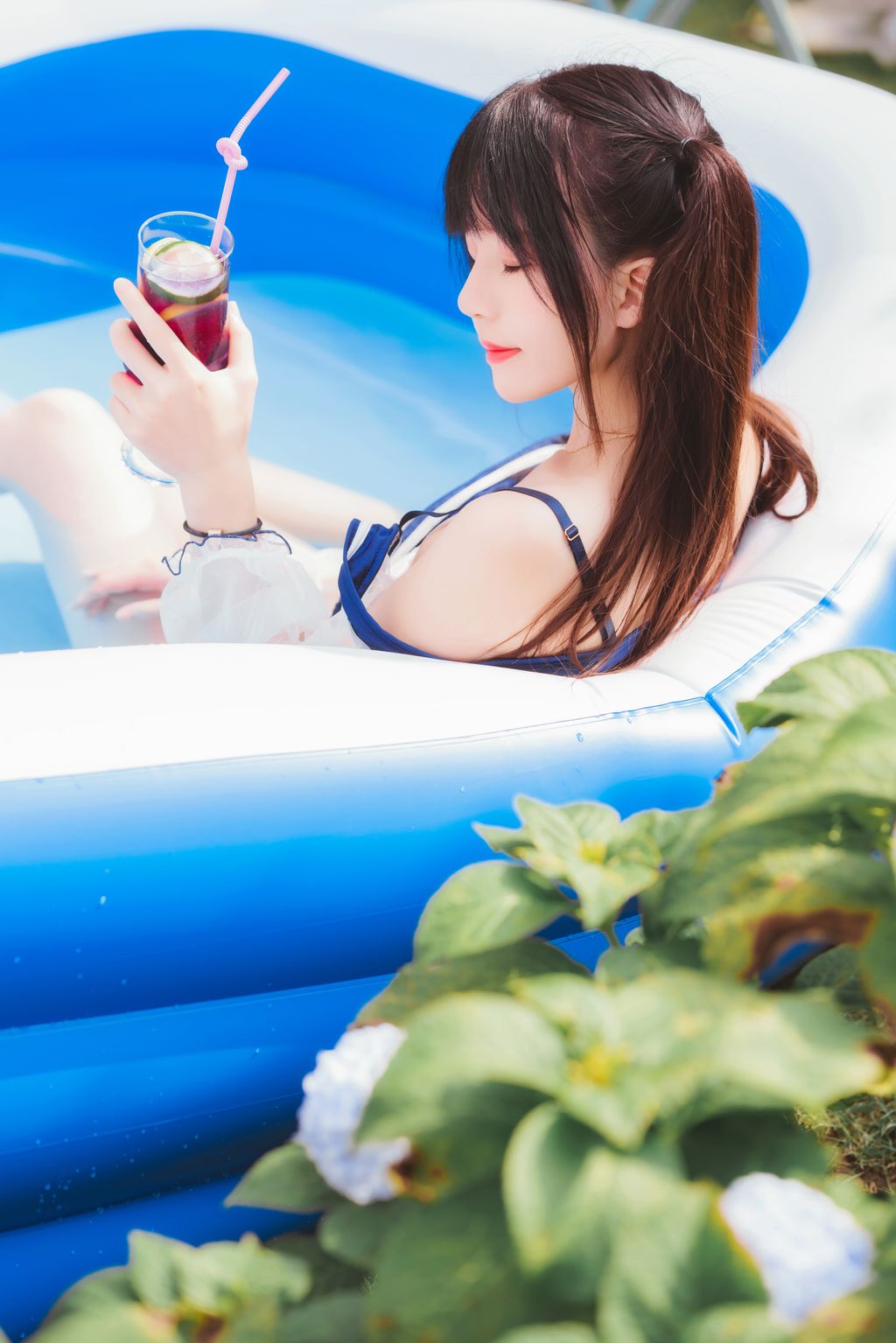 Coser @ 桜 桃 喵 Vol.054 无尽 夏 (58 photos)